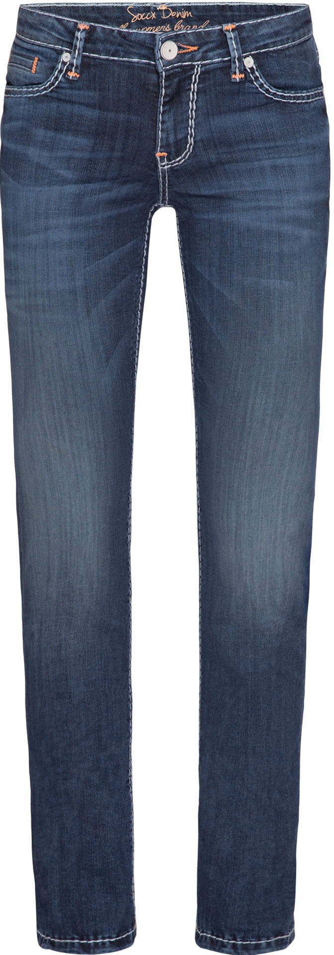 SOCCX Regular-fit-Jeans »RO:MY«, mit hellen Stepp-Nähten bon Acheter un prix à