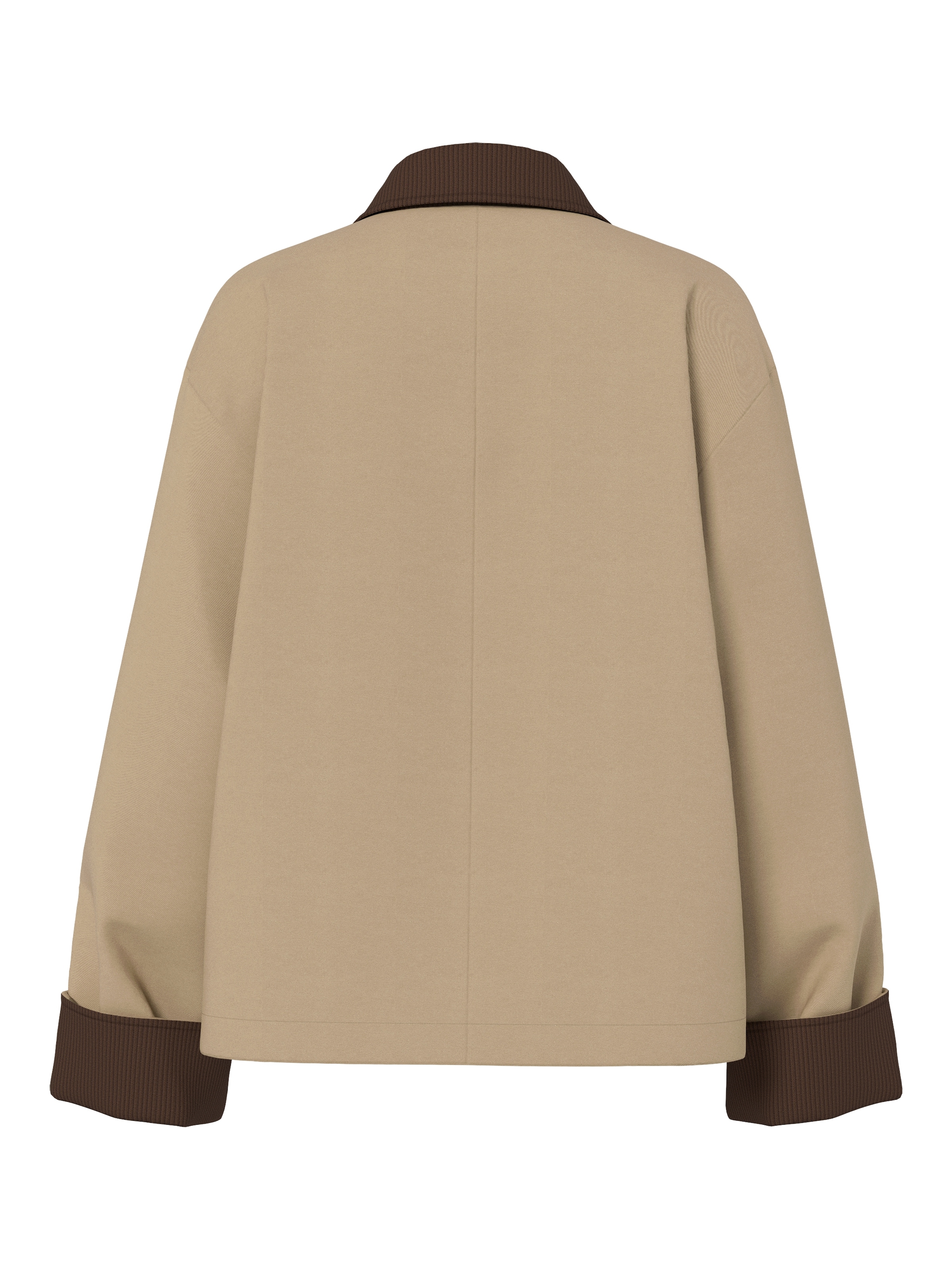 pieces Veste courte »PCJORMA SHORT LIGHT JACKET NOOS BC« avec col et bordures contrastants