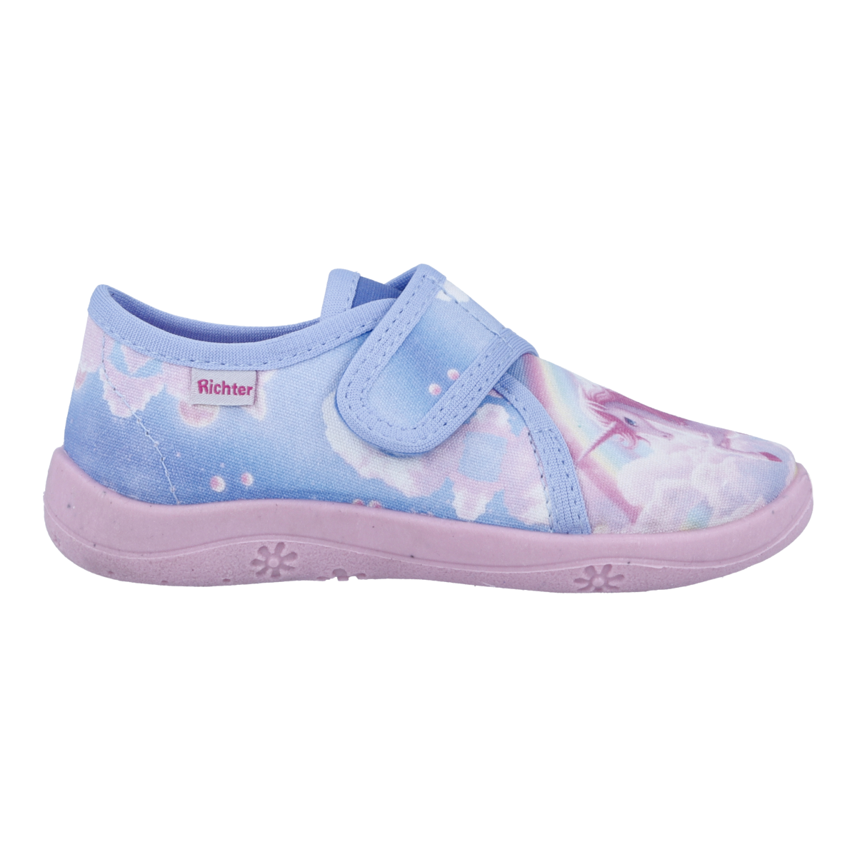 Richter Chausson »Mia«  Chaussure à scratch, avec beau motif fantaisie, gabarit de taille à télécharger