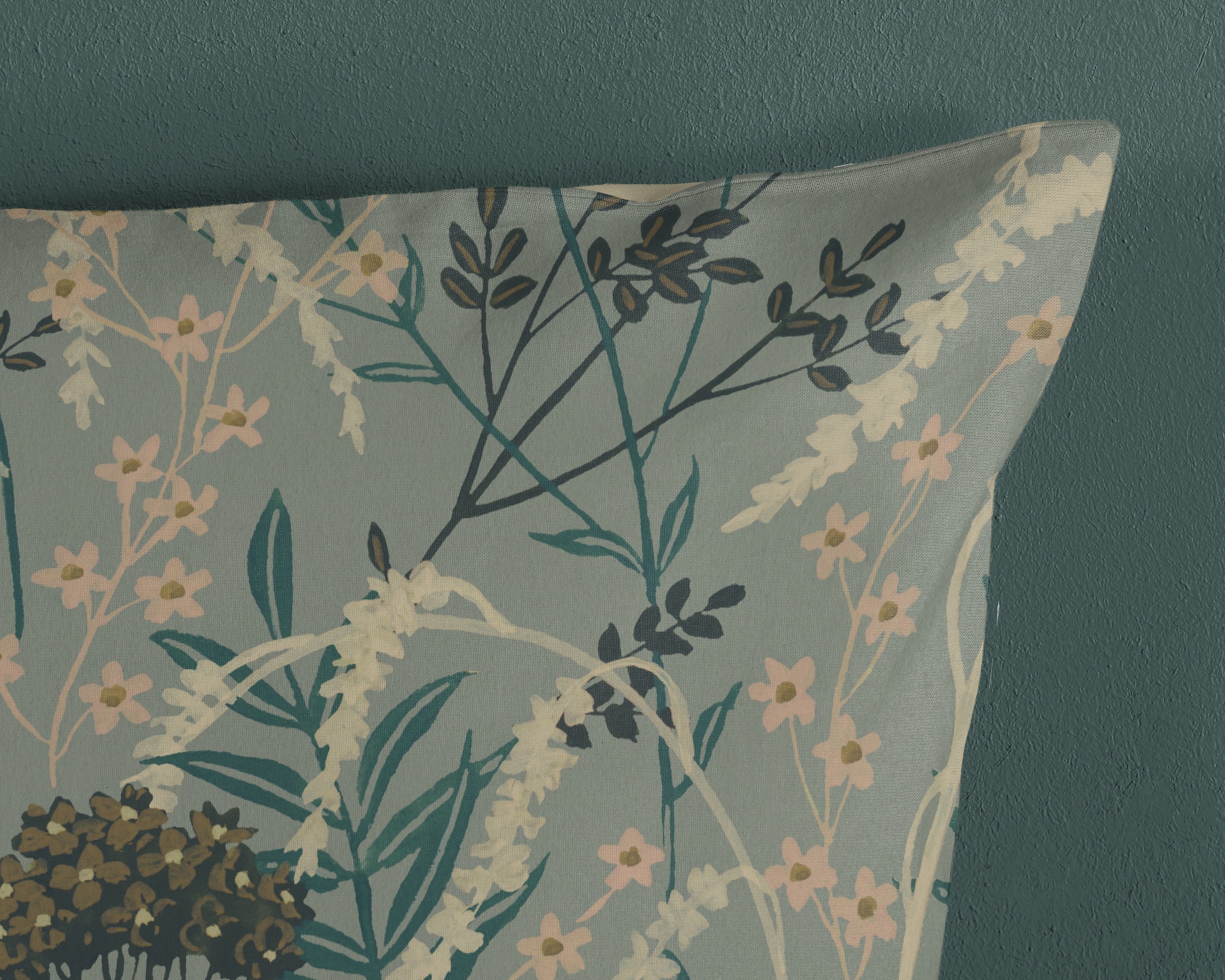 good morning Wendebettwäsche »Silve« 2 Stk. tlg. 100% Baumwolle, Renforcé, Reissverschluss, Wendeoptik, Blätter