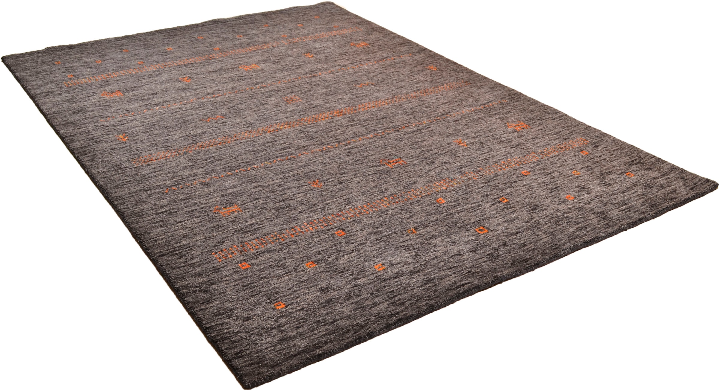 Image of THEKO Wollteppich "Nebraska ZO89615" rechteckig 10 mm Höhe Handweb-Teppich, reine Wolle, Gabbeh-Struktur, handgewebt