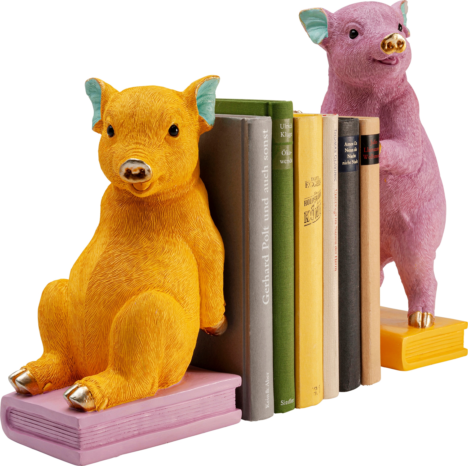 Kare Design Serre-livres »Pig Party« aus Polyresin