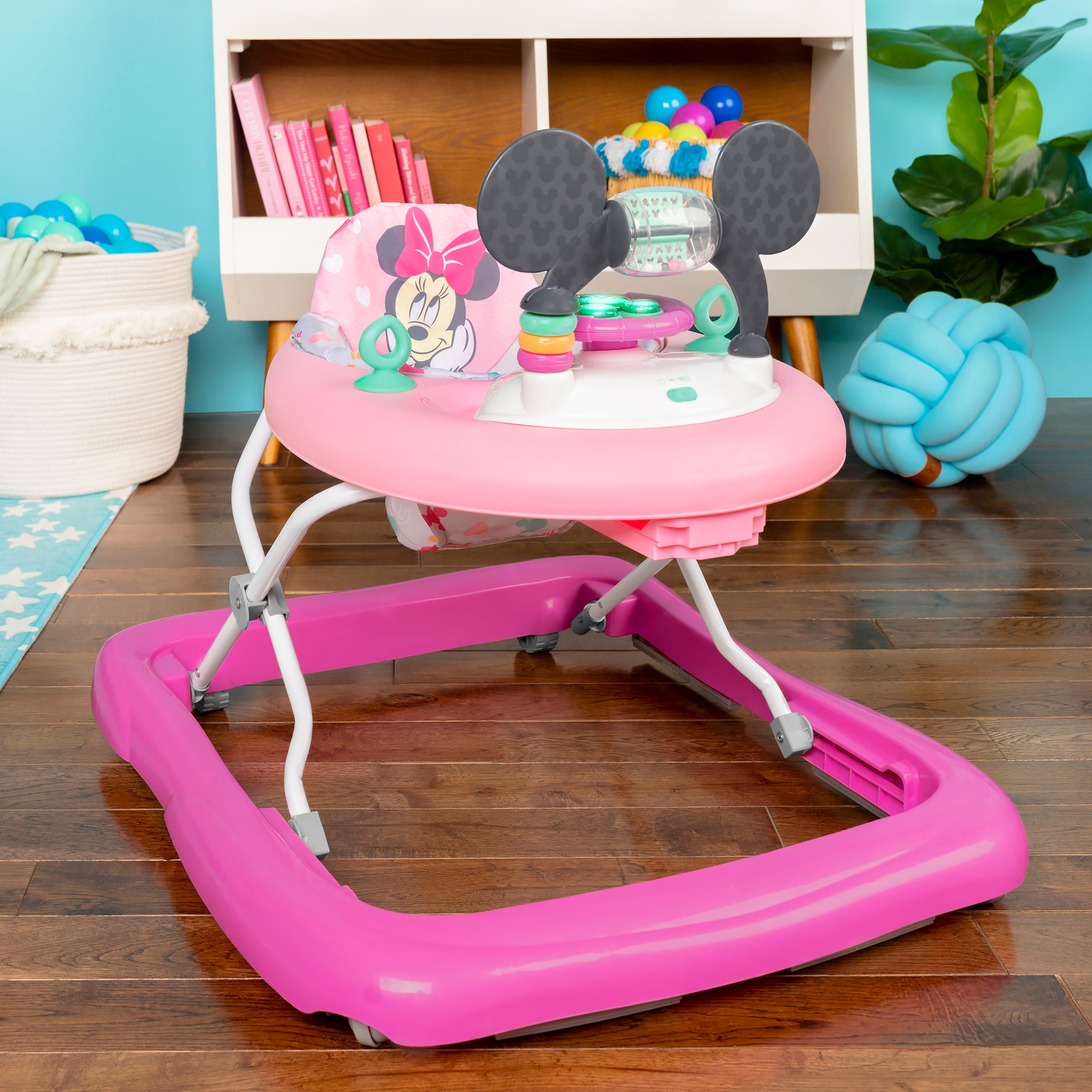 Bright Starts Trotteur »MINNIE MOUSE Tiny Trek™ Walker, Forever Besties™, 2-in-1 Walker« mit Licht und Sound