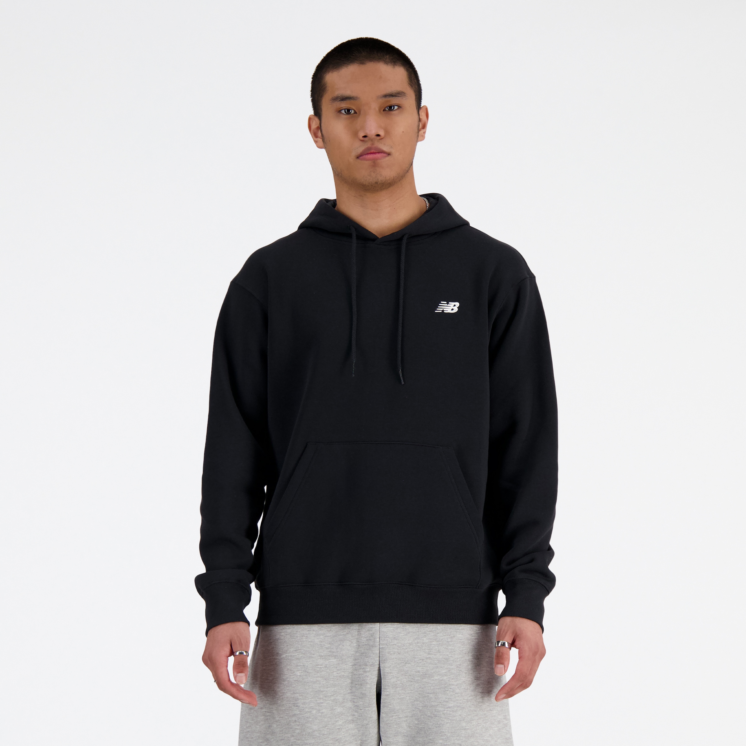 Image of New Balance Kapuzensweatshirt "Sport Essentials Fleece Hoodie", entspannte Passform, mit Logo-Branding