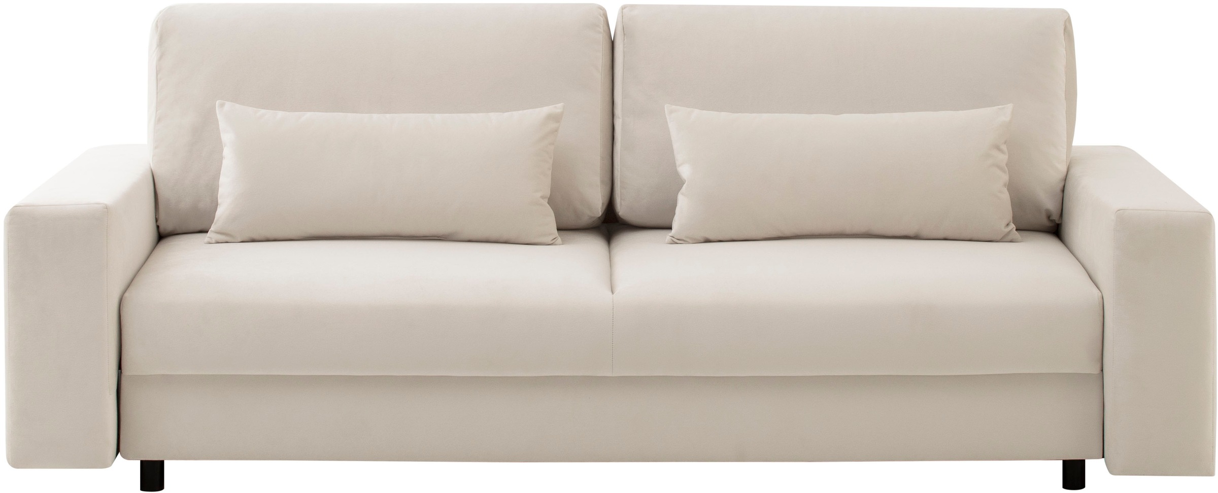 LeGer Home by Lena Gercke Schlafsofa »Imoga, Polster mit Schlaffunktion, 3-Sitzer Sofa, Couch mit Bettkasten«, in modernen Farben und Stoffen, Bettfunktion, Liegefläche: 200x150 cm