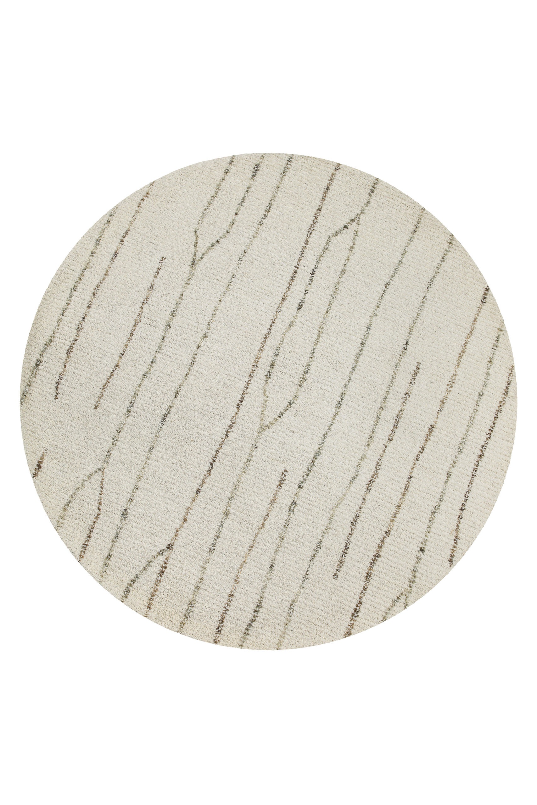 Wecon home Tapis en laine »Hamptons THIRTYNINE« Rond 10 mm Höhe Schurwolle, Kurzflor, Wohnzimmer, Schlafzimmer, elegant, Linien-Muster