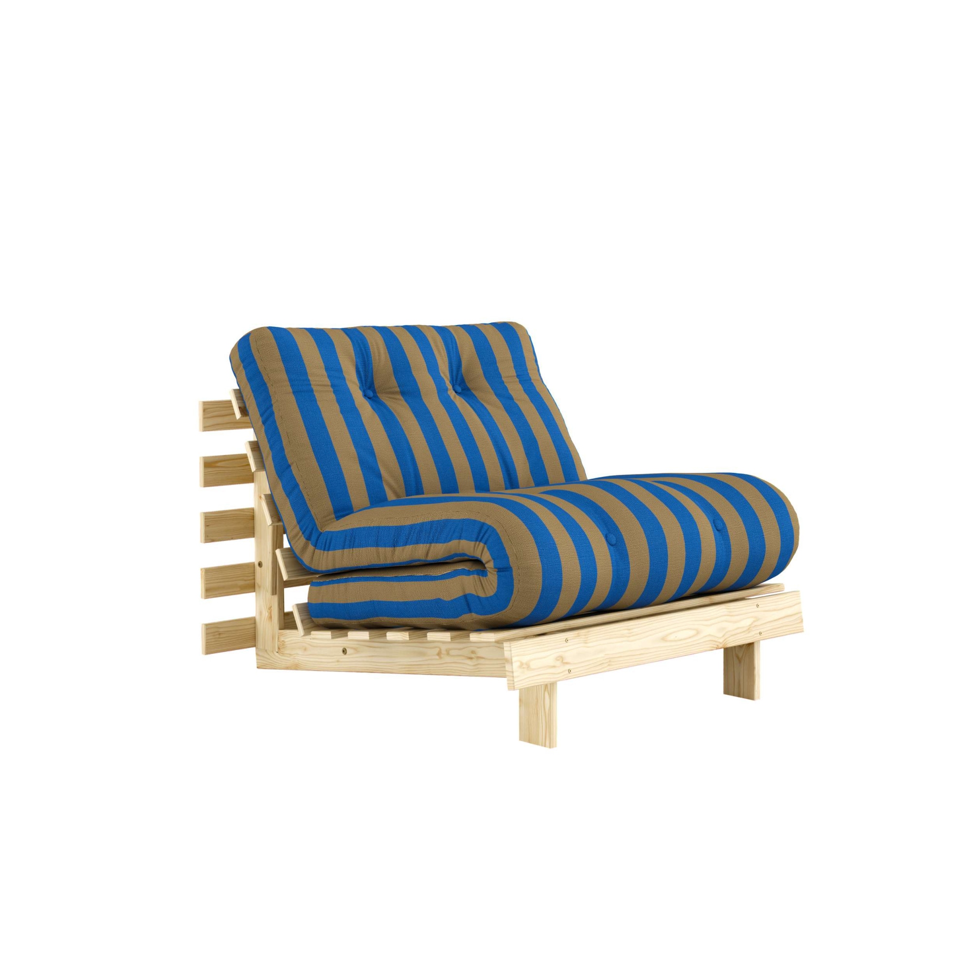 Karup Design Lit de jour »Roots Sofa Bed, Schlafsofa, Bettfunktion, FSC®-Massivholz, B: 90 cm« Incl. matelas futon. Fabriqué en Europe, design minimaliste