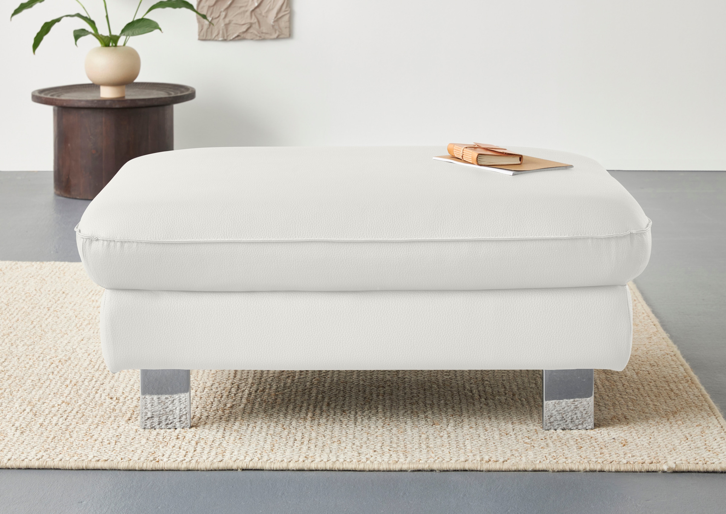 COTTA Hocker »Driver« mit edlen Metallfüssen