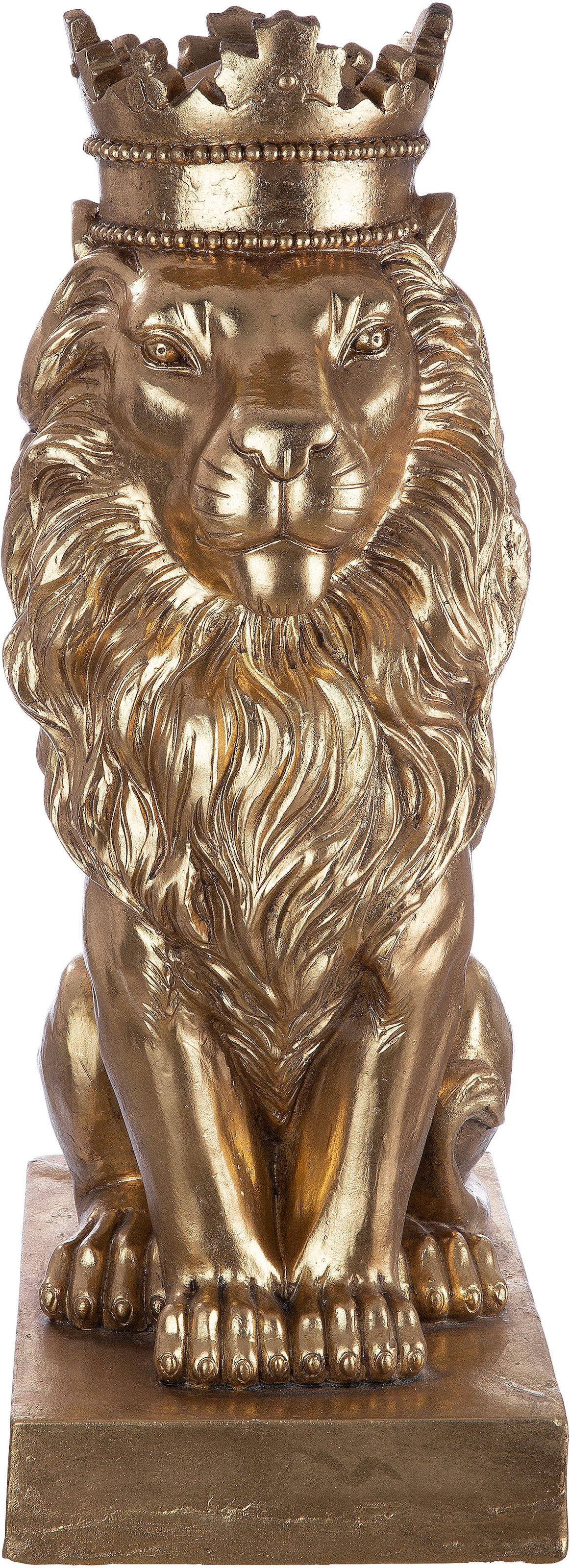 »Skulptur goldfarben Dekofigur by Gilde Löwe, Casablanca gold«, kaufen