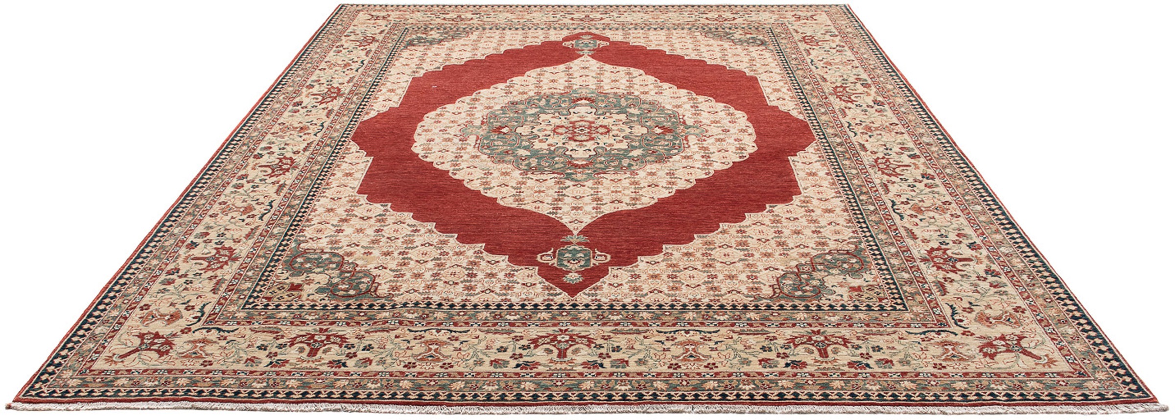 Image of morgenland Orientteppich »Ziegler - 304 x 240 cm - dunkelrot«, rechteckig, 6 mm Höhe, Wohnzimmer, Handgeknüpft, Einzelstück mit Zertifikat bei Ackermann Versand Schweiz