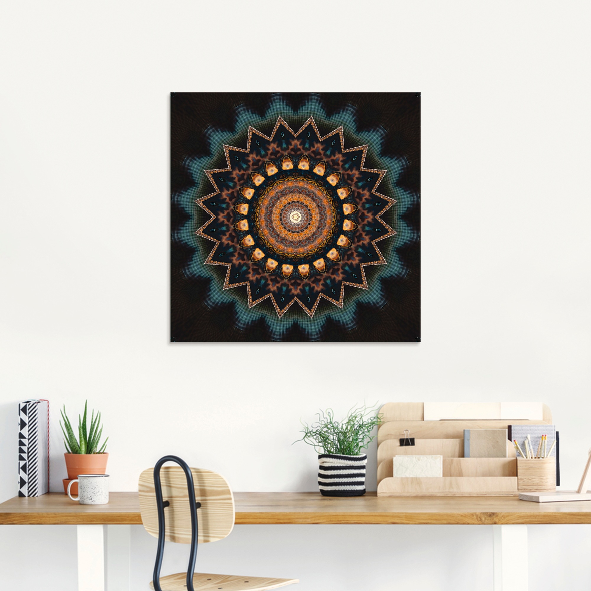 Artland Tableau en verre »Mandala kosmisches Bewusstsein« 1 cuis tlg. in verschiedenen Grössen