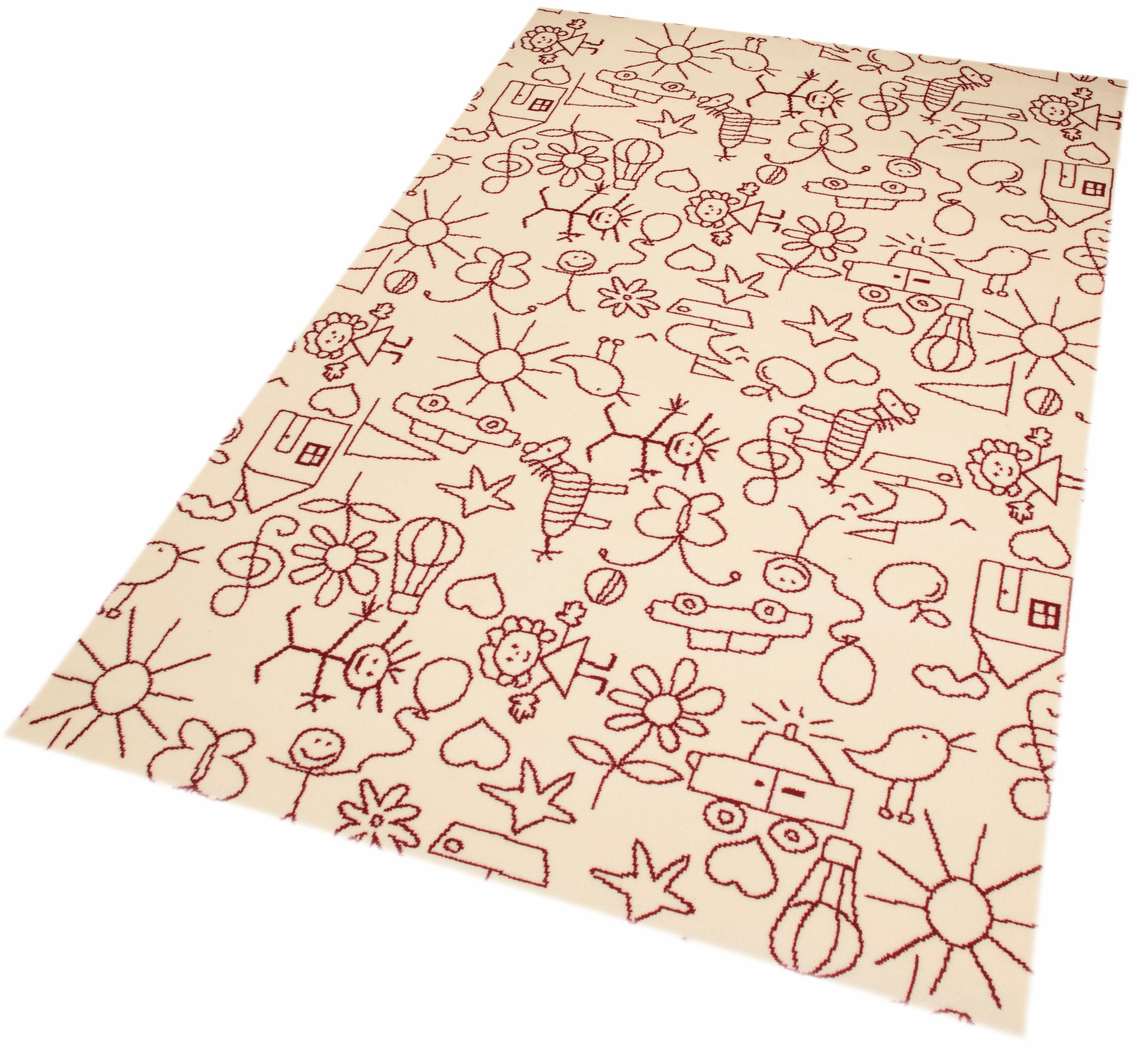 Image of Zala Living Kinderteppich »Strichmännchen«, rechteckig, 9 mm Höhe bei Ackermann Versand Schweiz