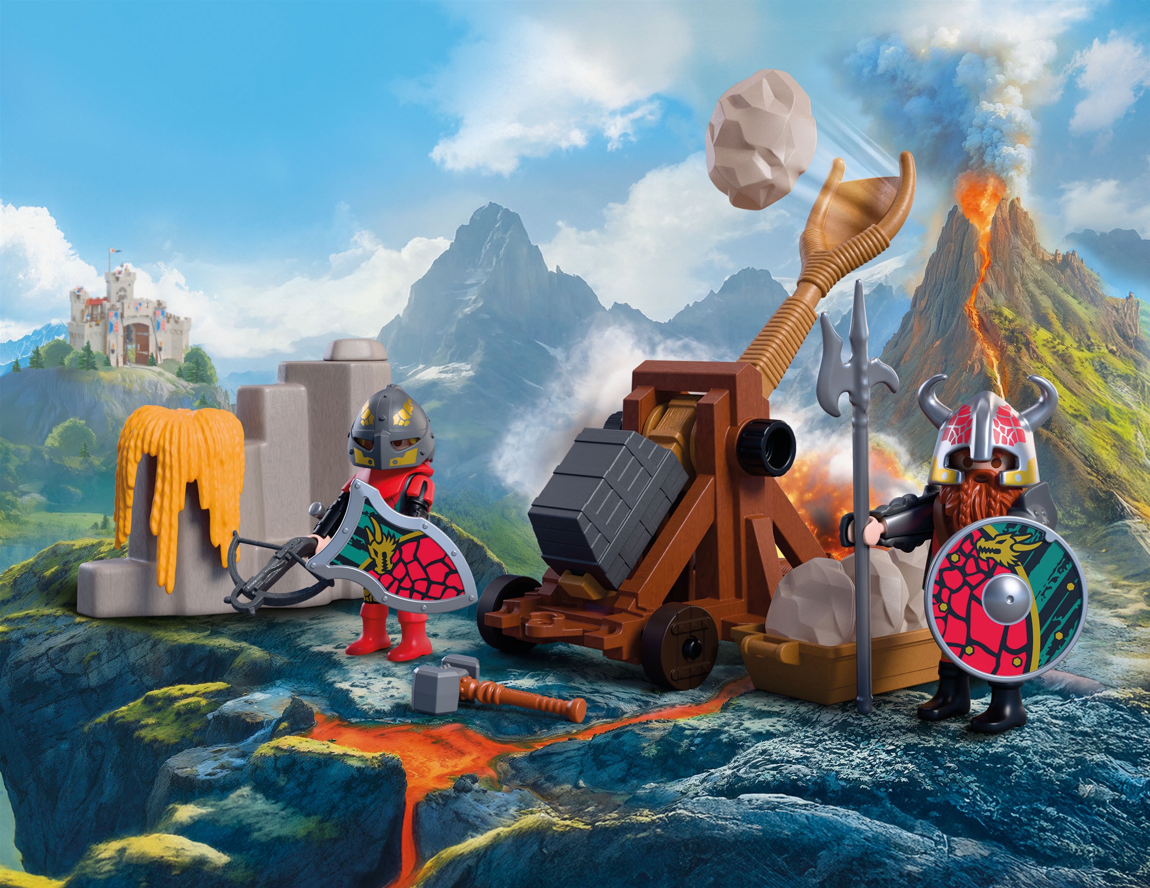 Playmobil® Jeu de construction »Steinkatapult Drachenritter (72117), Knights«