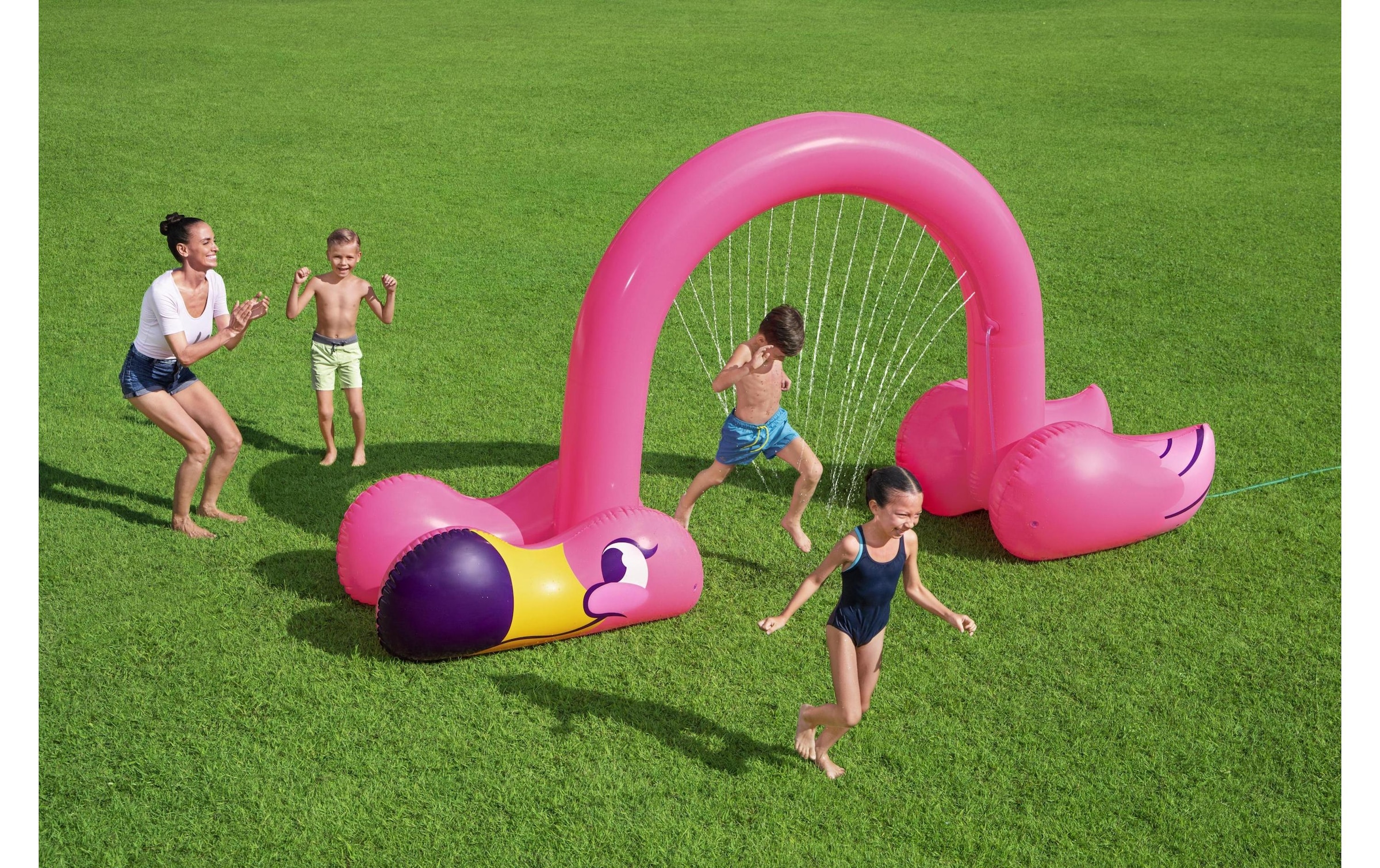 Bestway Spiel-Wassersprenkler »Jumbo Flamingo 340 x 110 x 193 cm«