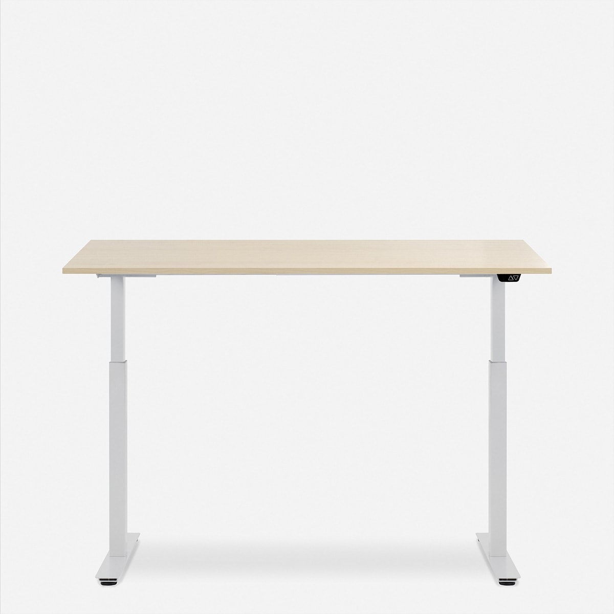   »WRK21 Schreibtisch Smart 140 x 80 cm, Höhenverstellbar, Mandal Ahorn / Weiss« ()