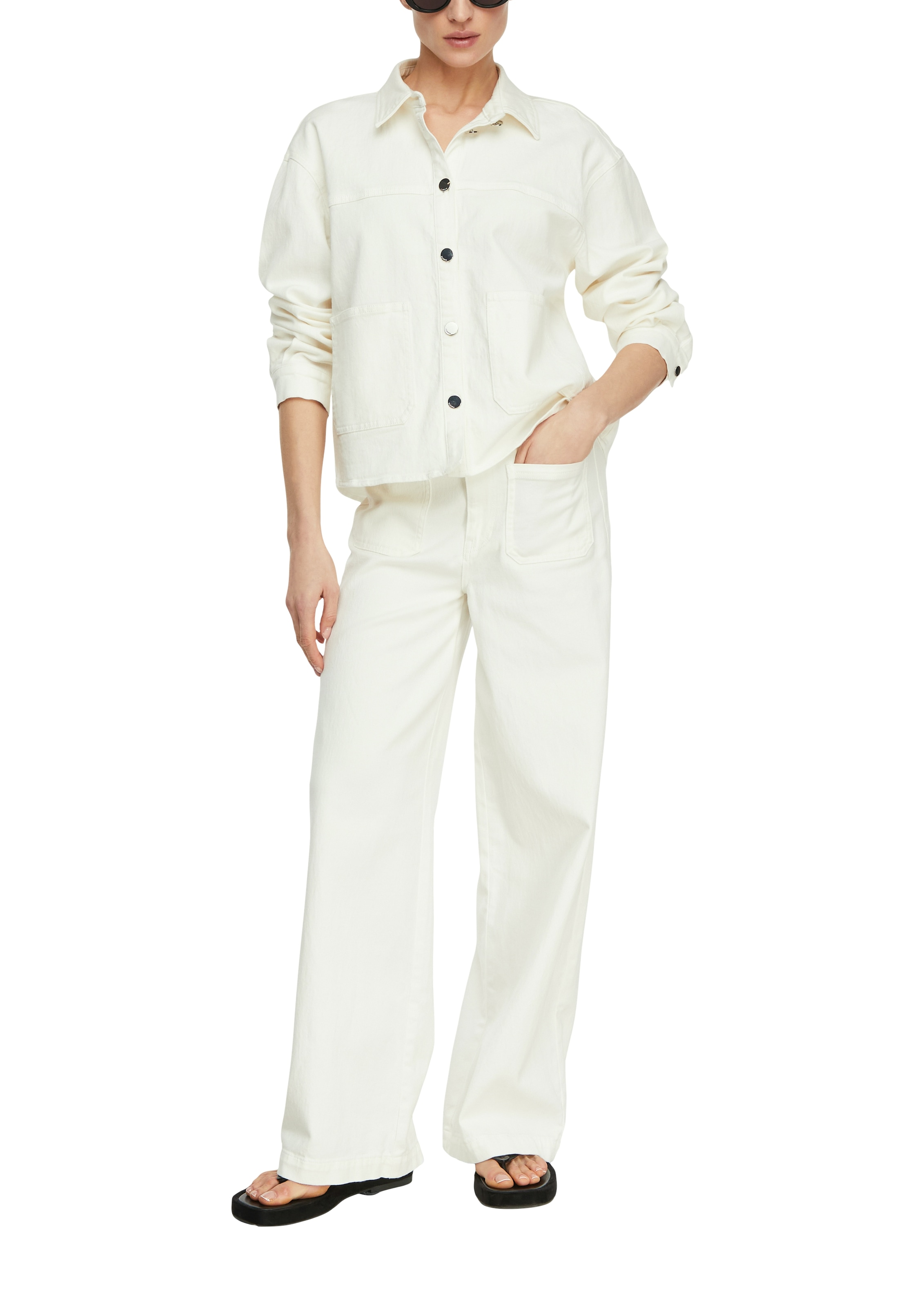 Comma Veste courte avec col chemise
