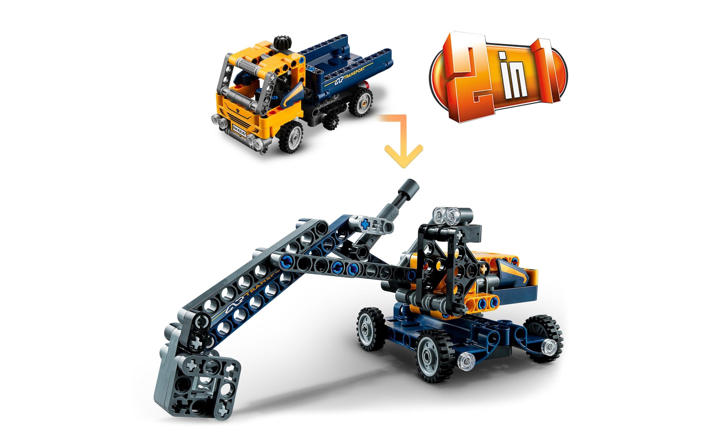 LEGO® Konstruktionsspielsteine »Kipplaster«, (177 St.)