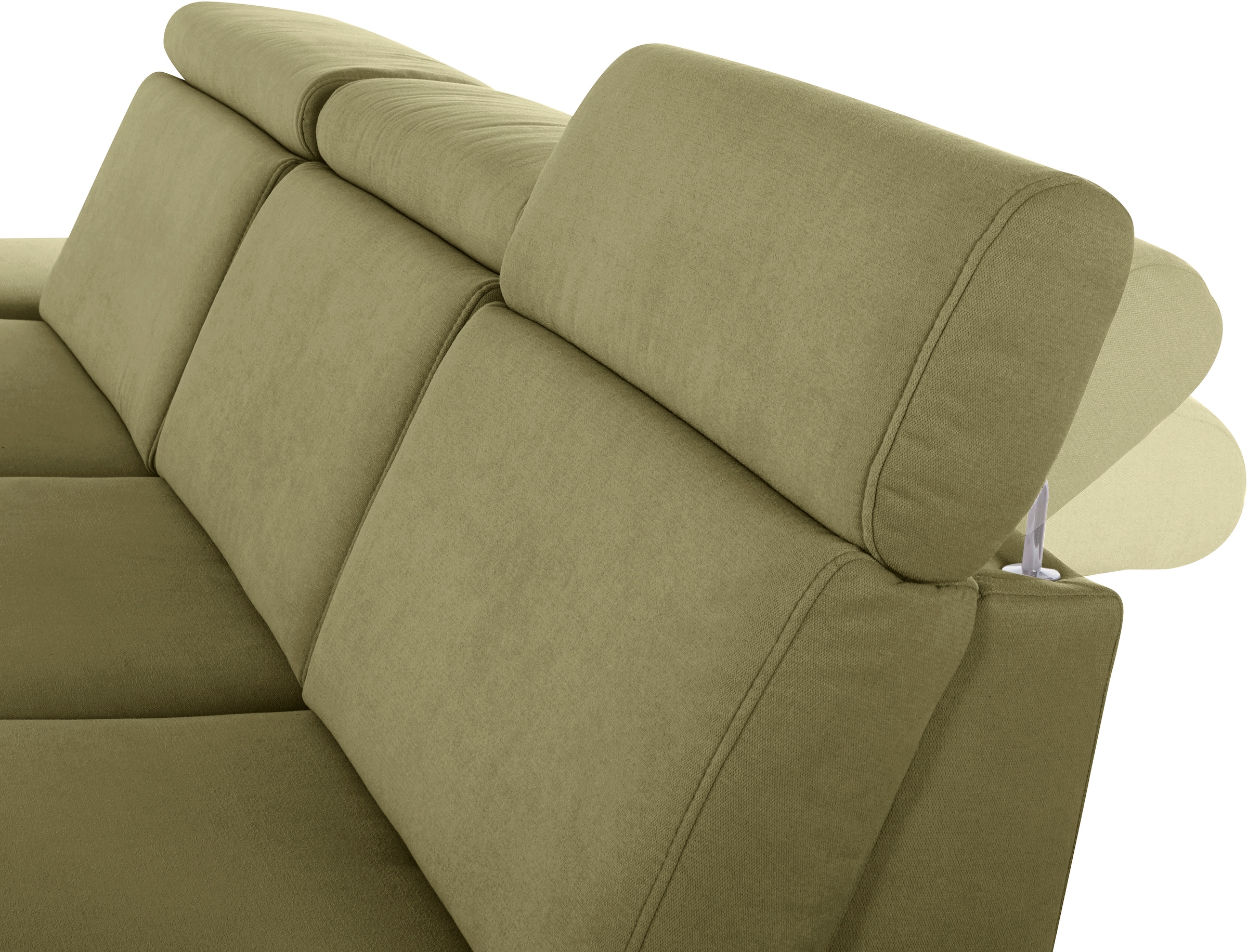 sit&more Ecksofa »Brisbane L-Form«, Fusshöhe 12 cm, inklusive Sitztiefen-, Armteil- und Kopfteilverstellung