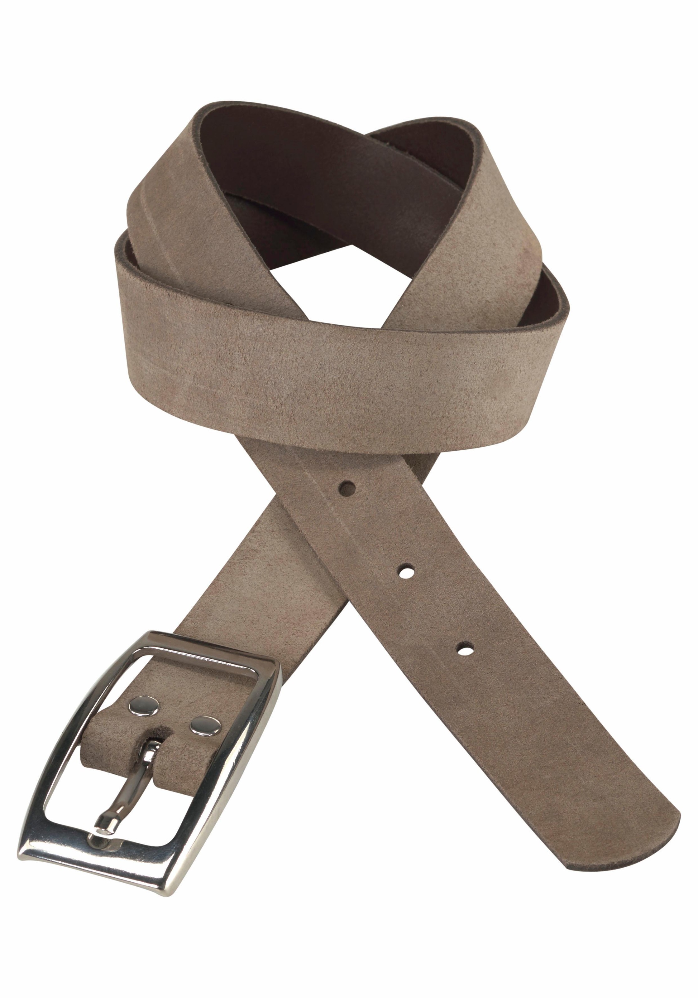 Image of J.Jayz Ledergürtel, (1), Veloursleder mit glänzender Schliesse, Plus Size Grössen bei Ackermann Versand Schweiz