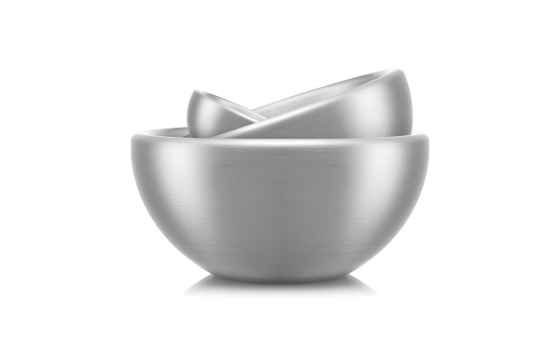 Image of Bodum Salatschüssel "Set Midora 3-teilig 0.6/0.3/0.65 l" aus Edelstahl
