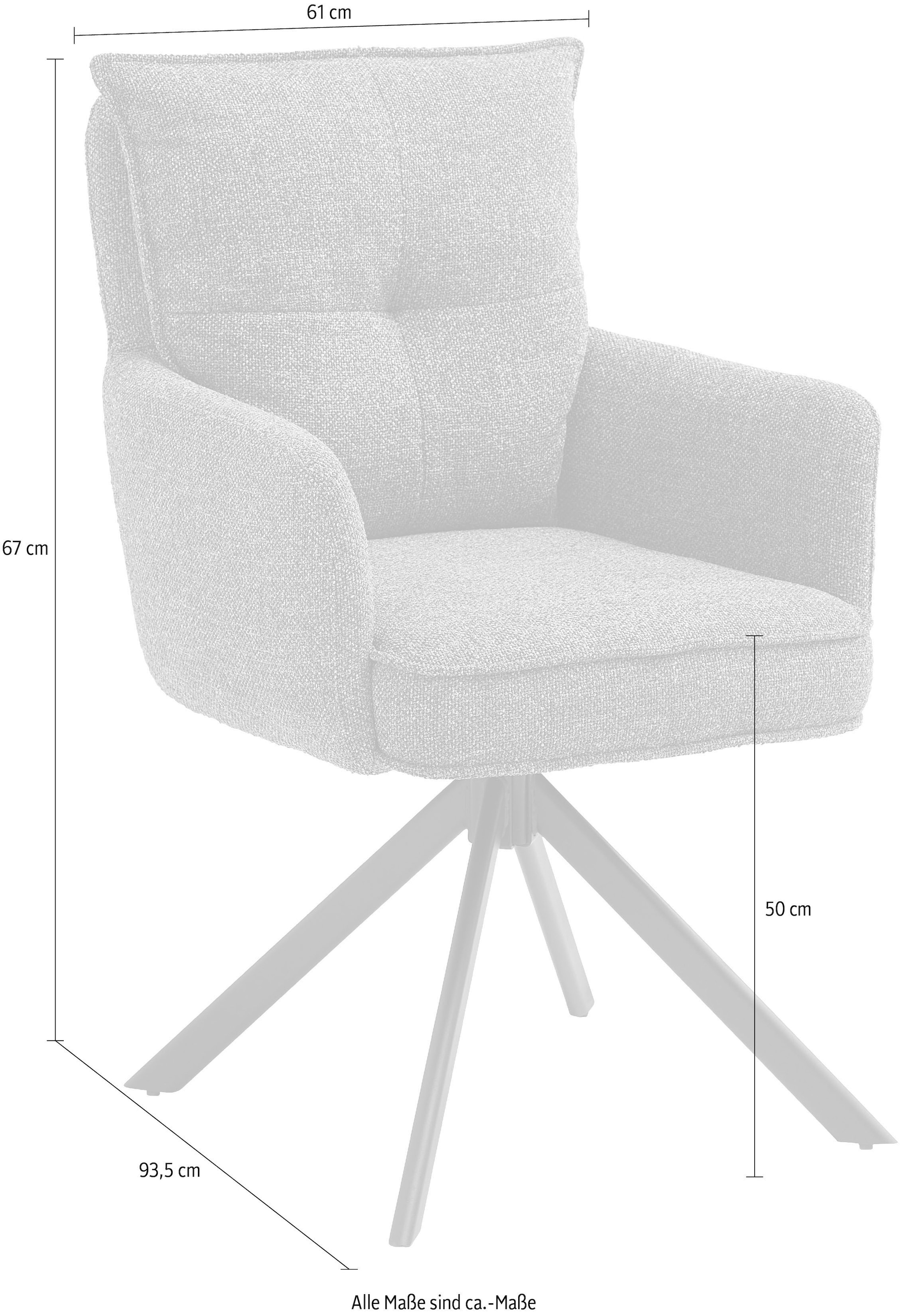 Stolkom Chaise avec accoudoirs »Sofia Young« () 4 cuisBreite 61cm, 180 Grad drehbar