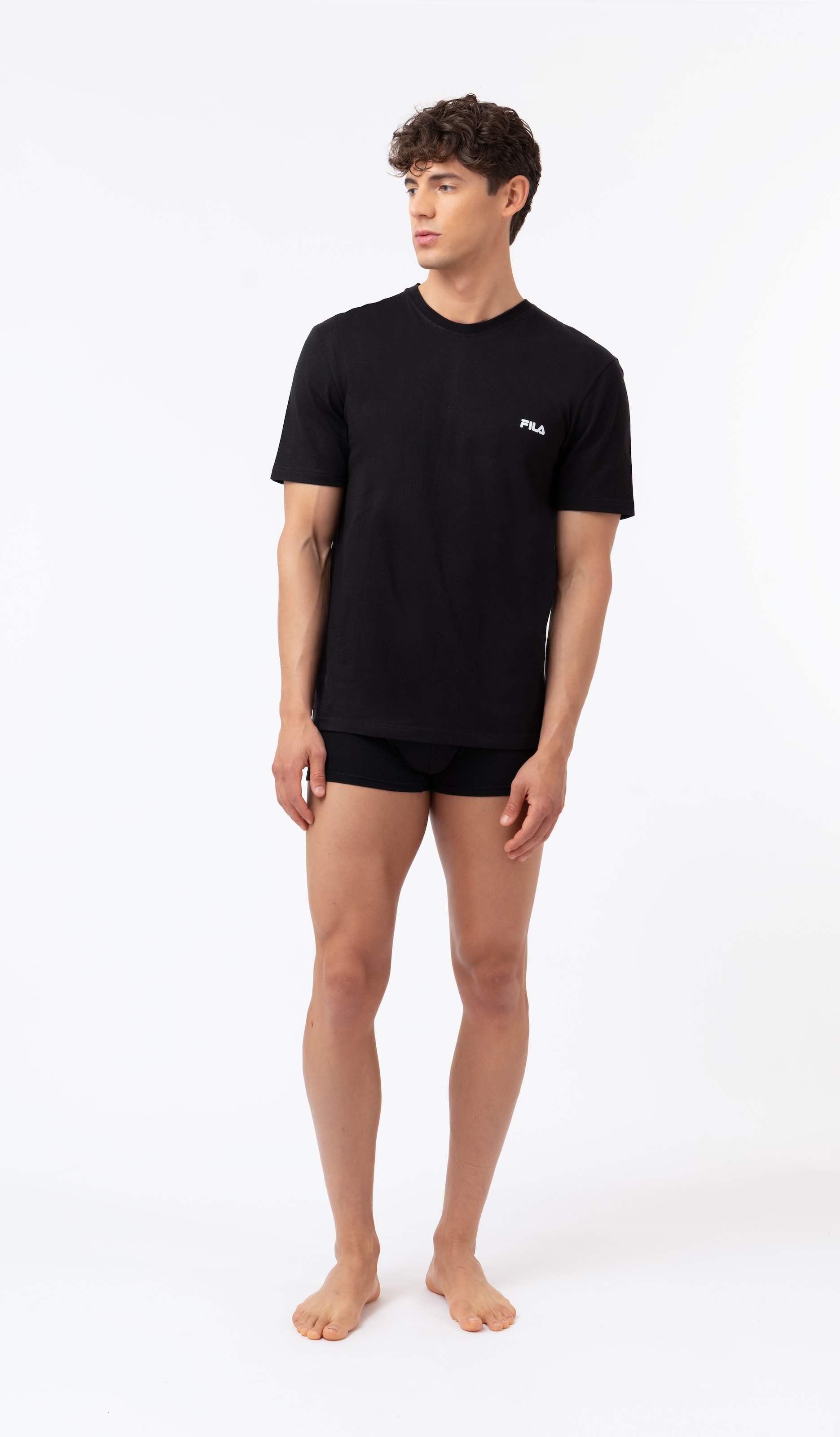 Fila Sous-maillot 2er Pack,  mit Rundhalsausschnitt und kurzen Ärmeln