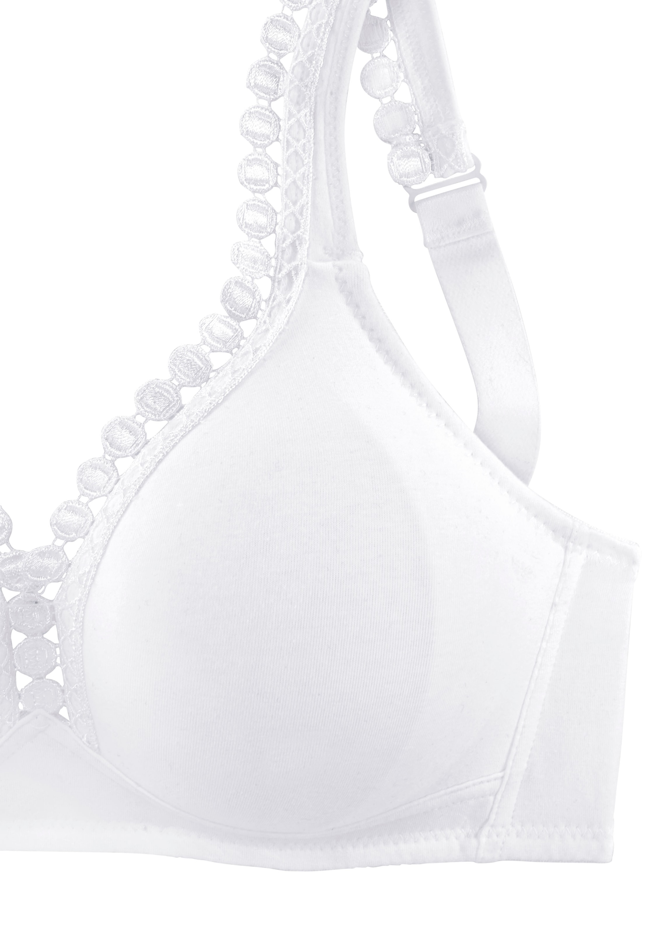 petite fleur Soutien-gorge souple Packung, 2 Stück,  ohne Bügel, mit dekorativer Zierkante