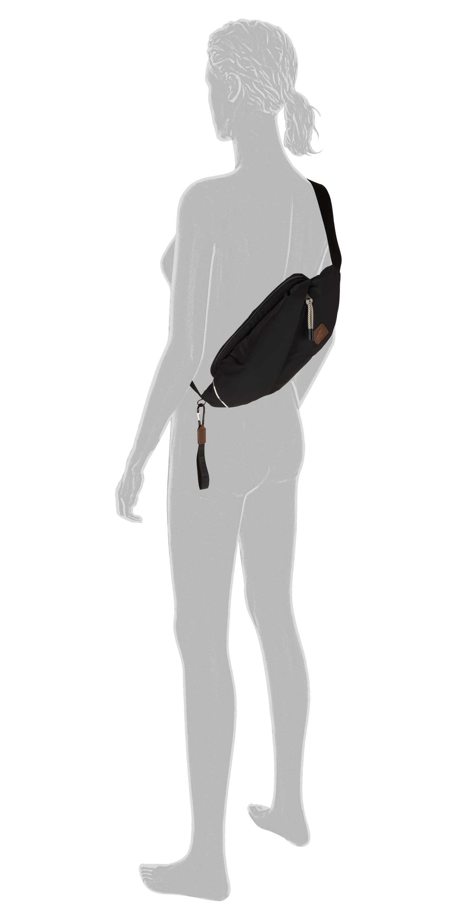 camel active Bauchtasche »Aurum« aus recyceltem Polyester in Nylonstruktur, leicht & mit feinen Details