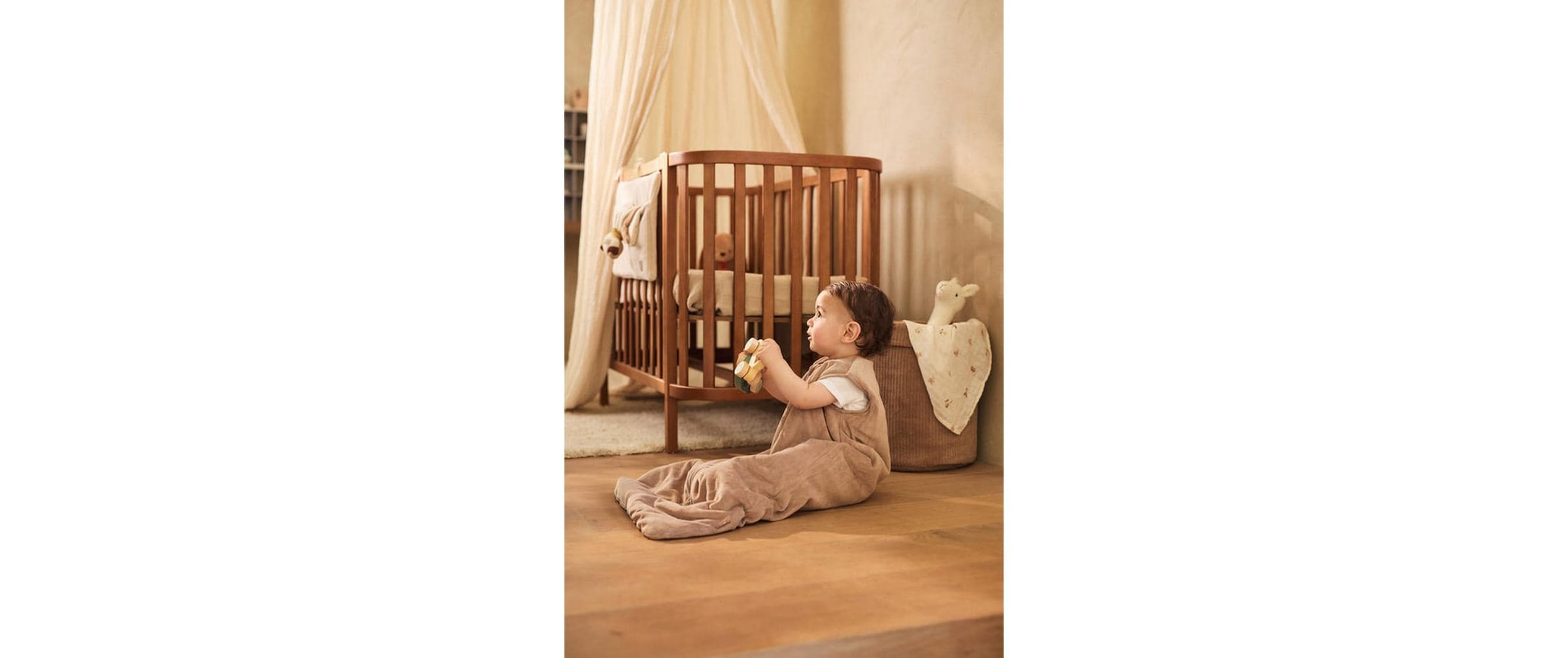 Jollein Babyschlafsack »Milky Coffee« Gefütterter Schlafsack ohne Ärmel