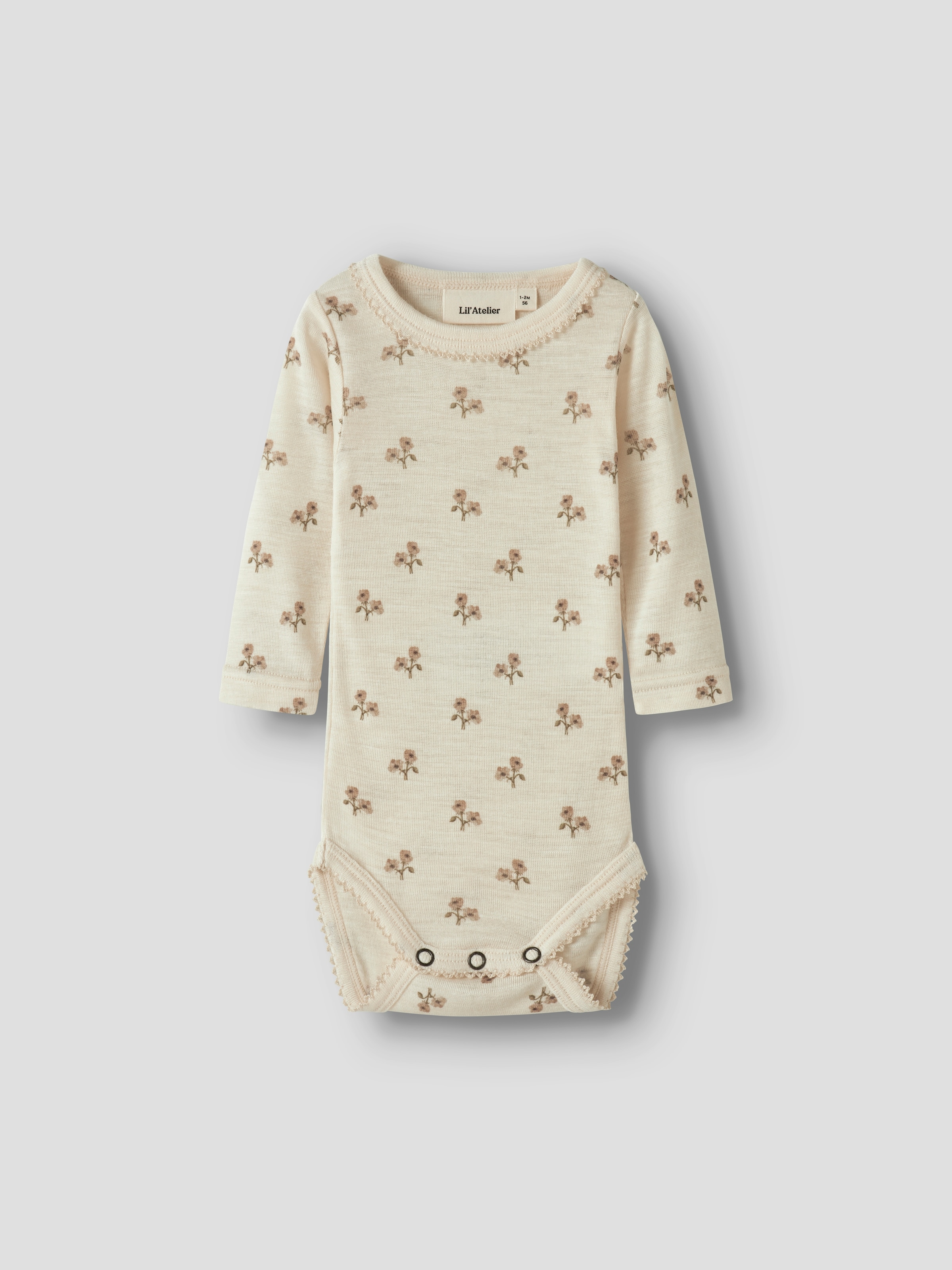 Lil' Atelier Langarmbody »NBFNALU LS WO SLIM BODY LIL NOOS« Mit hohem Wollanteil, weich und wärmend