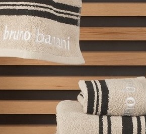 Bruno Banani Handtuch Set »Daniel«, Set, 5 tlg., Walkfrottee,  Streifen-Bordüre & Markenlogo, Handtücher aus 100% Baumwolle  versandkostenfrei auf