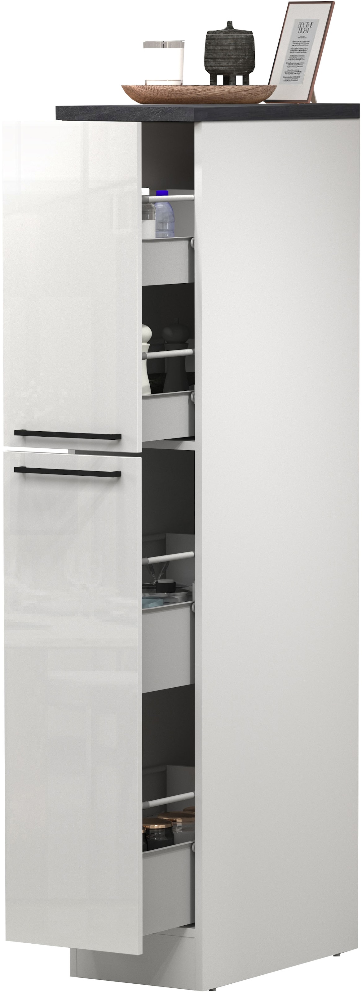 KOCHSTATION Armoire à pharmacie »KS-Sole« Largeur 30 cm, 2 tiroirs,