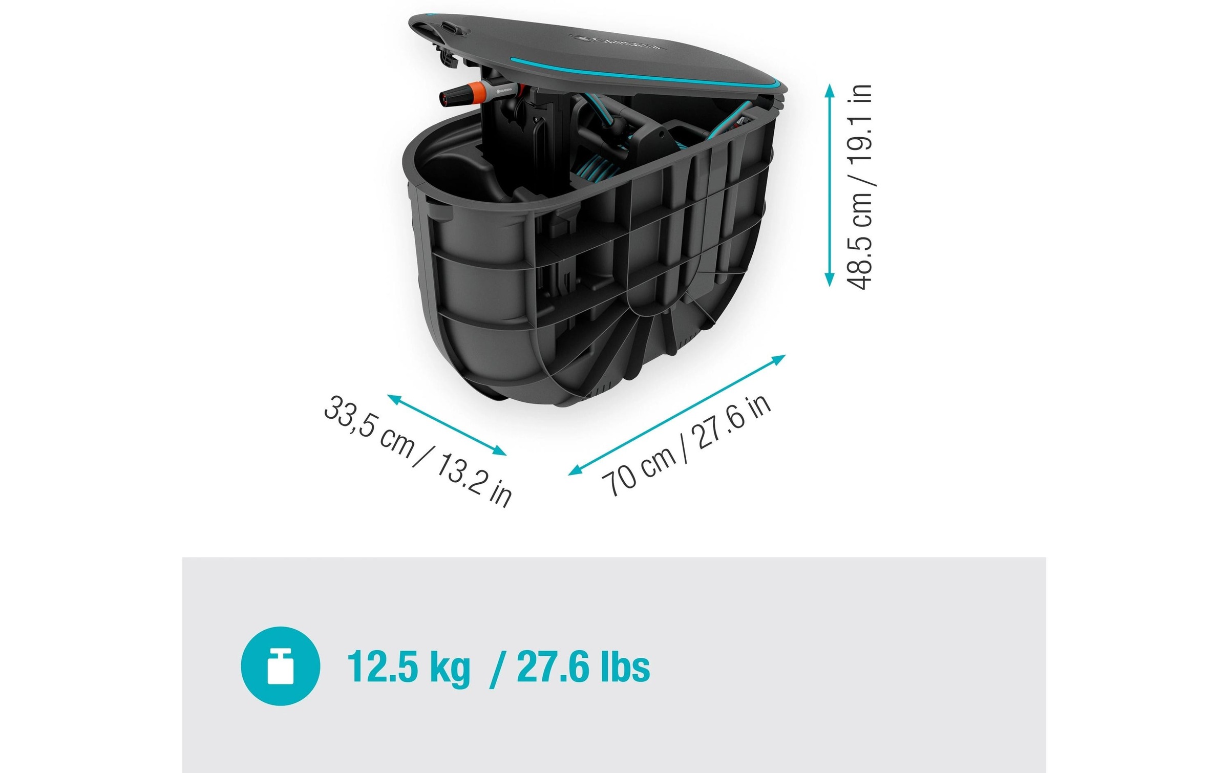 GARDENA Schlauchbox »RollUp M 20 m«