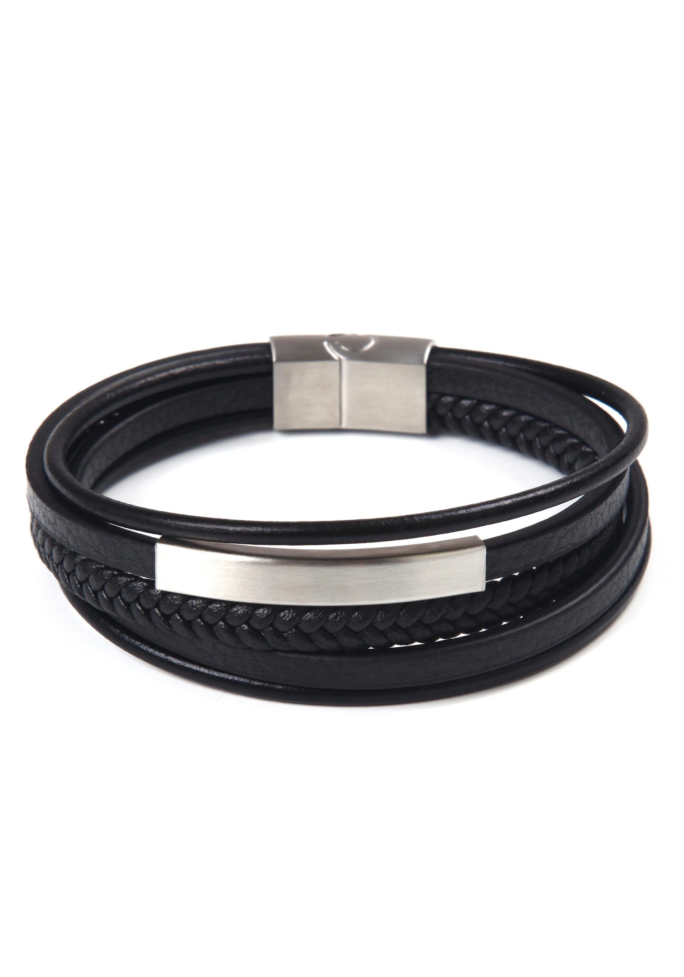 Armband »stylisches Design im sportlich-eleganten Stil, mehrreihig«, mit Zirkonia...