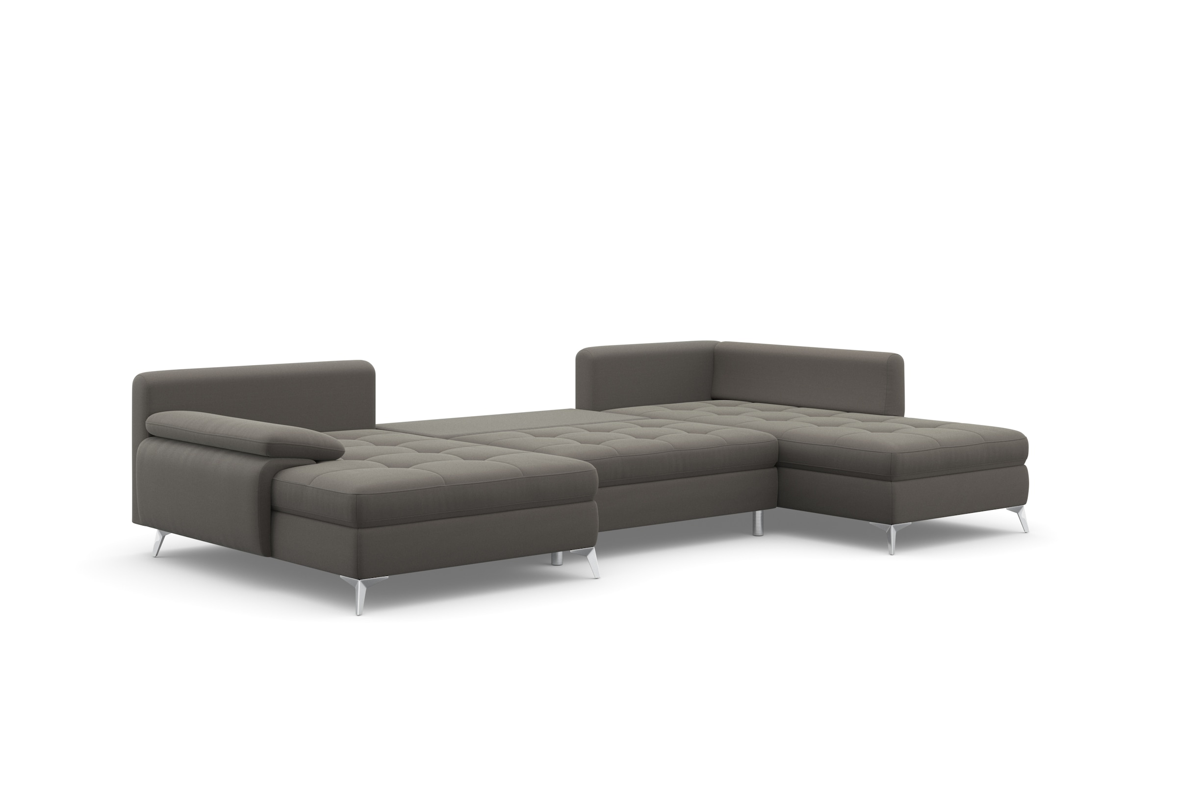 sit&more Wohnlandschaft »Latigo U-Form«, mit Recamiere, wahlweise mit Bettfunktion und Bettkasten