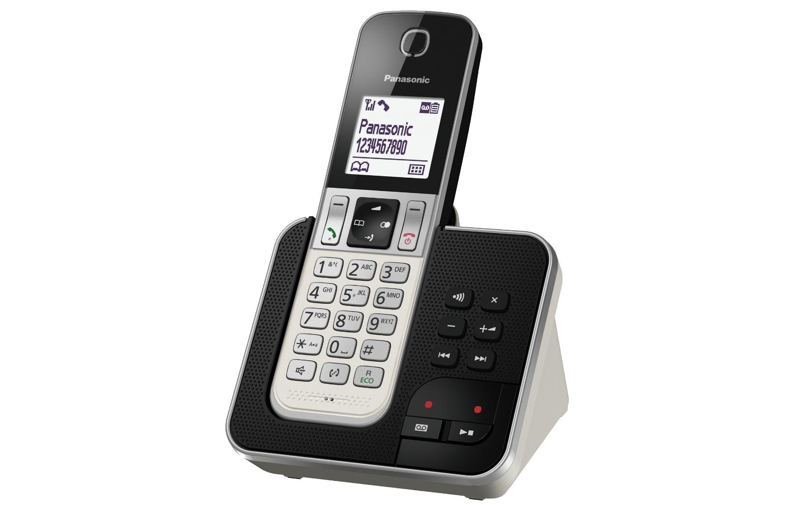 Image of Panasonic Schnurloses DECT-Telefon "KX-TGD320SLW Schwarz/Silber" ( )