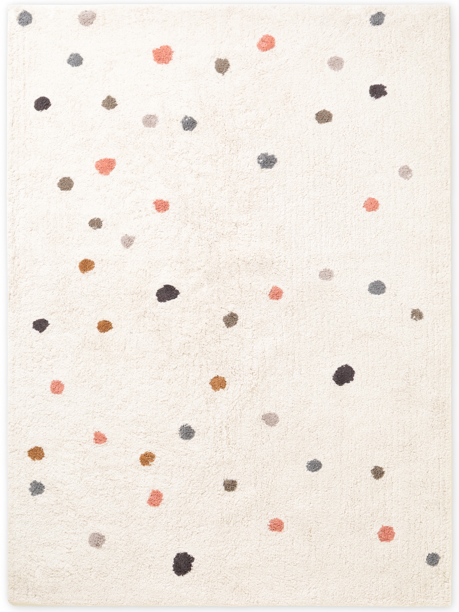 HANSE Home Tapis pour enfants »Pippo« Rectangulaire 10 mm Höhe lavable, fait main, coton, tapis de jeu antidérapant pour chambre d'enfants