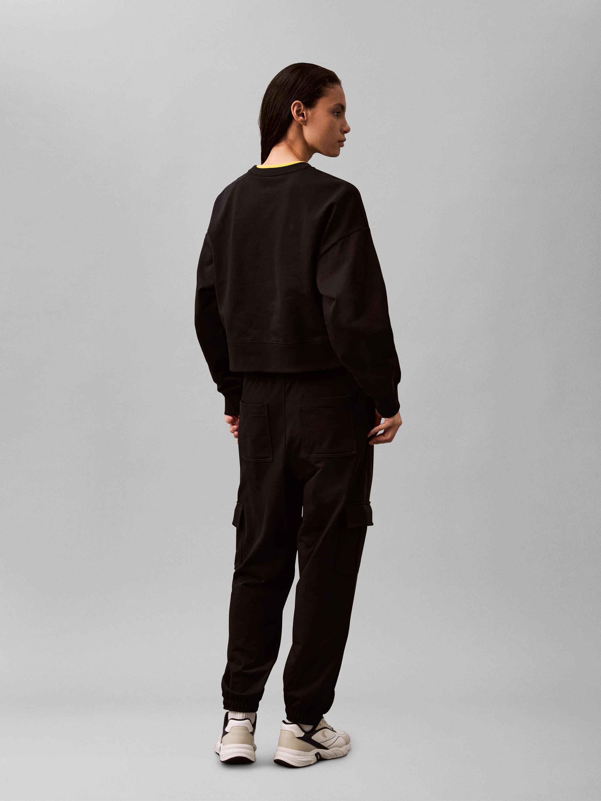 Calvin Klein Jeans Sweatshirt »LS ARCHIVE LOGO FRENCH TERRY RLX«, Mit Rundhalsausschnitt, regular fit
