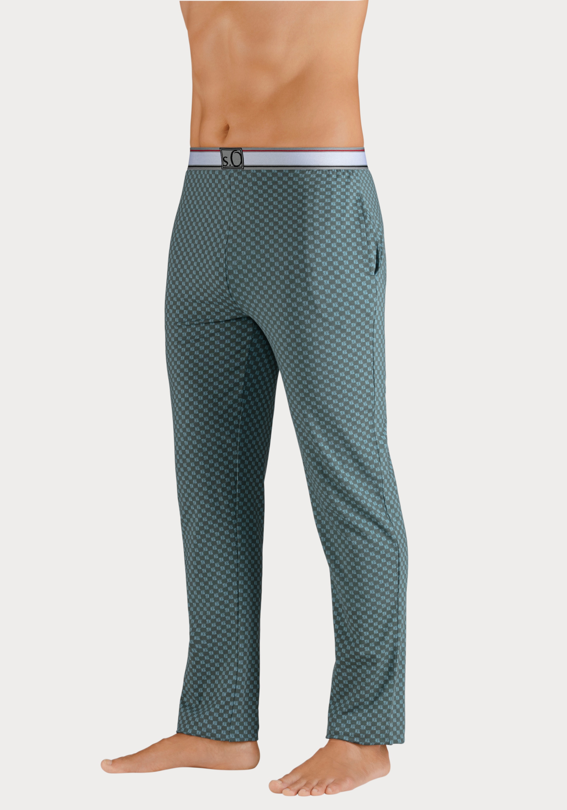 s.Oliver Pantalon de nuit  im modischen All-Over-Print