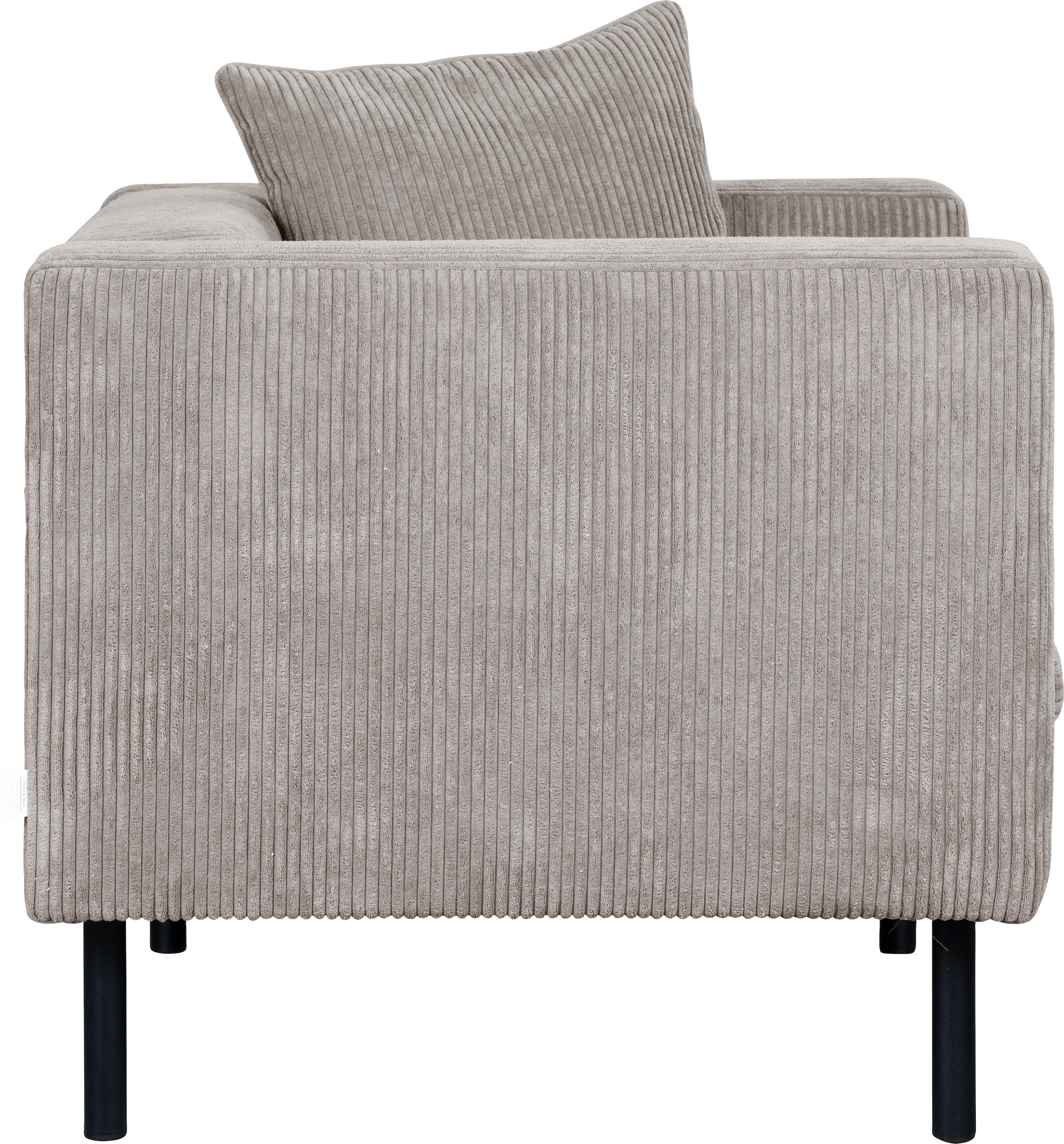 Home affaire Fauteuil »Lillibeth Cocktailsessel, Loungesessel, Masse B/T/H: 90/74/83 cm« Zierkissen als Wendekissen 45x45 cm, in Samtoptik oder Cord