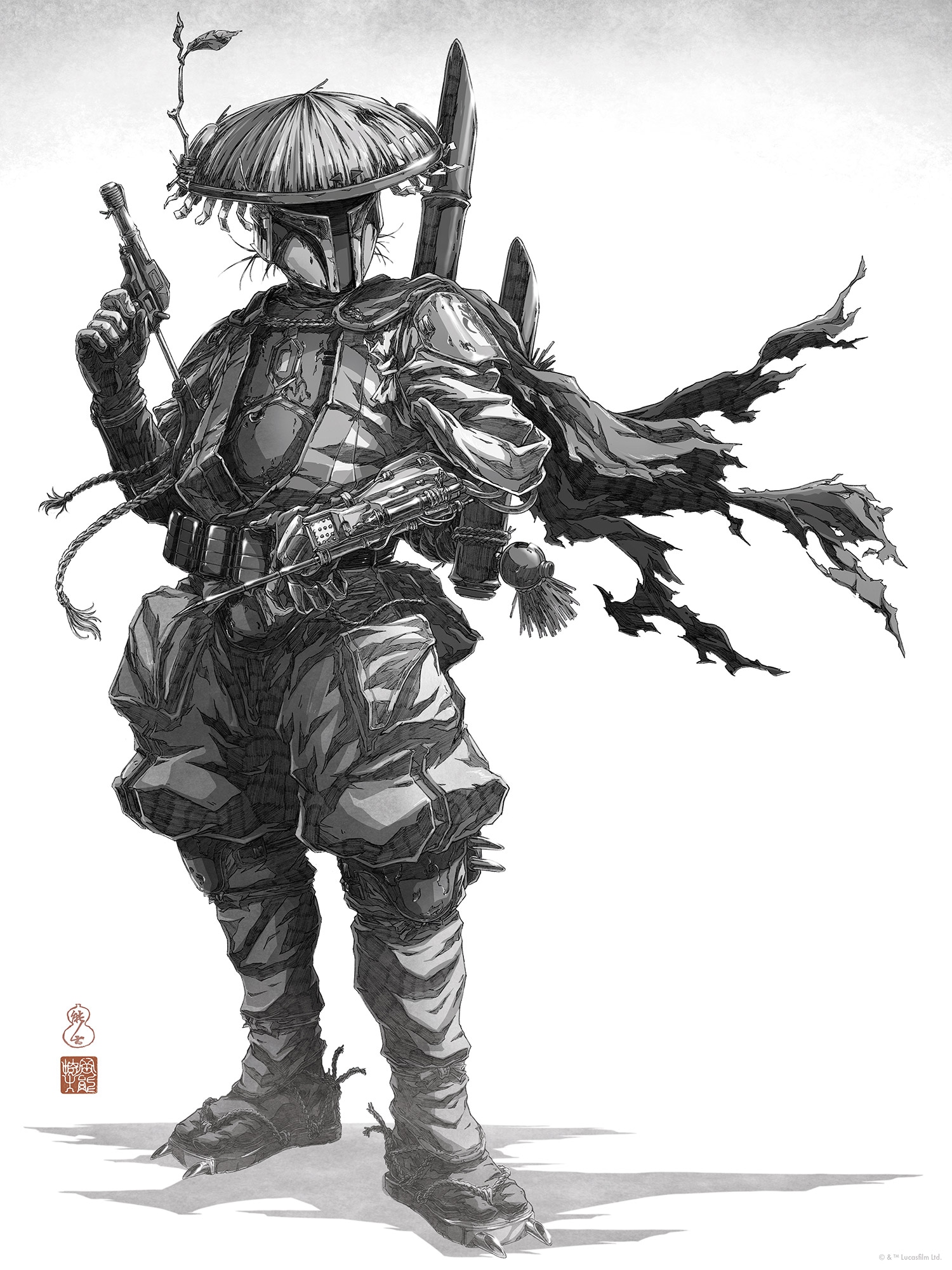 Komar Wandbild »Star Wars Vision Samurai Bounty Hunter« Disney Set, 1 Stk. tlg. 30 x 40 cm (Breite x Höhe) - Kinderzimmer, Dekoration