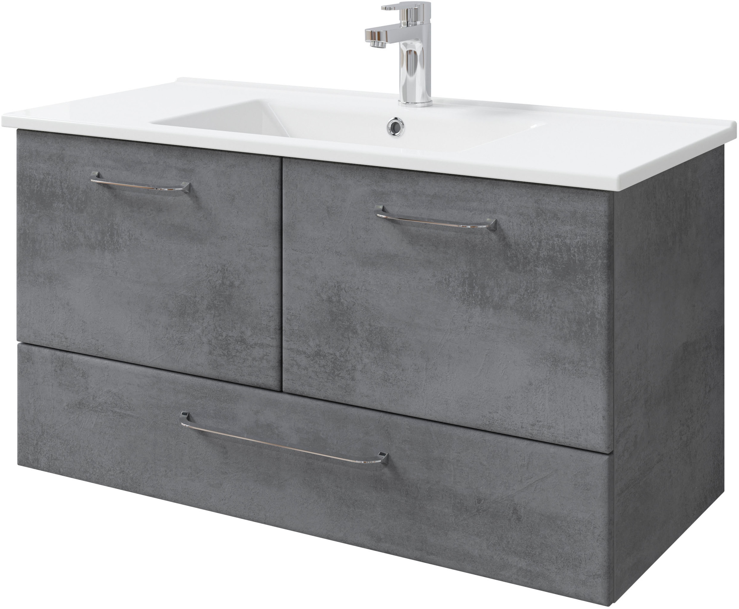 Image of Saphir Badmöbel-Set "Quickset 945 Keramik-Waschtisch mit Unterschrank, 100 cm breit" 1 Stk. tlg.