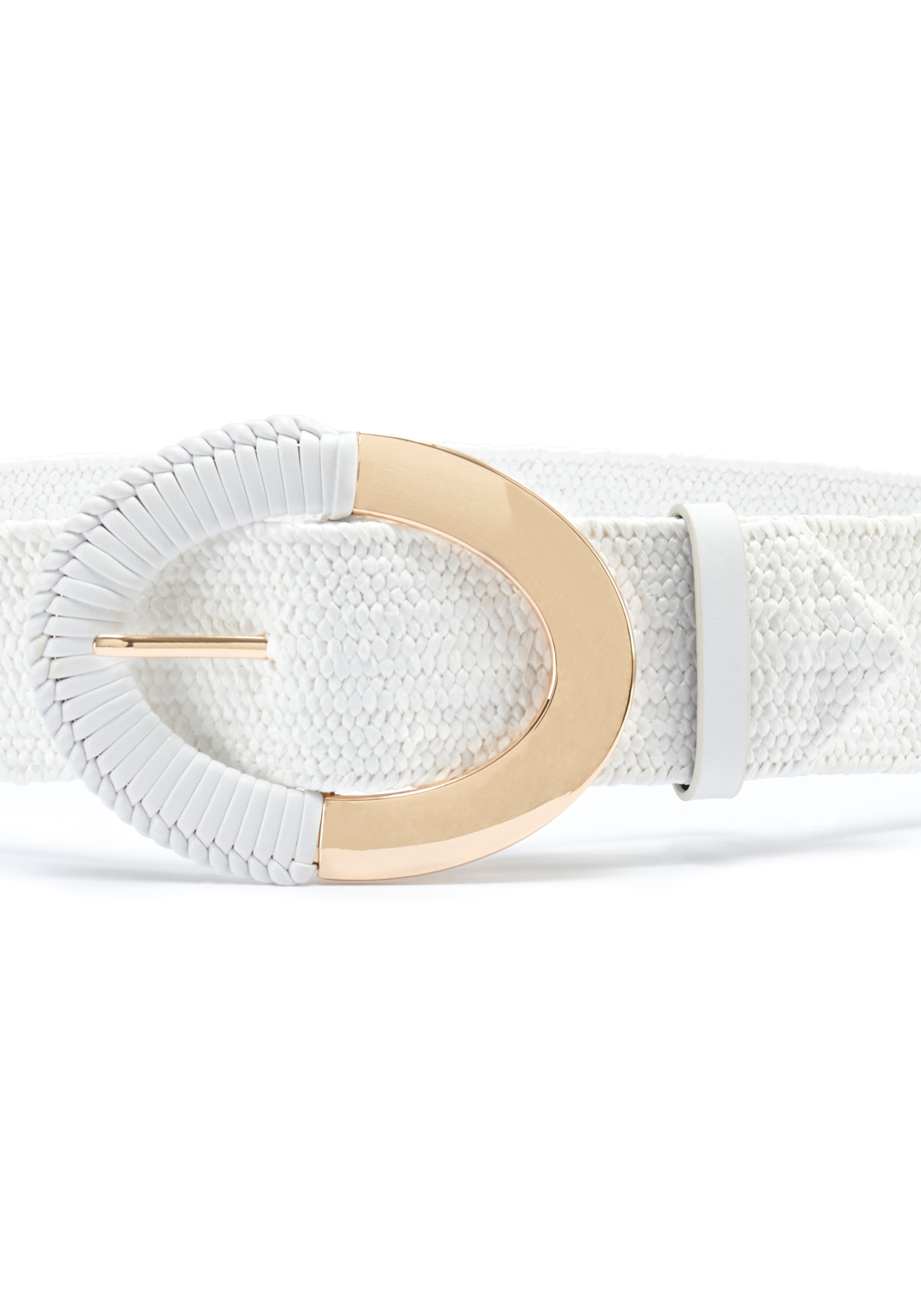 LASCANA Taillengürtel »Stretchgürtel« Schmuckgürtel, elastischer Gürtel für Kleid & Overall, Bast-Optik