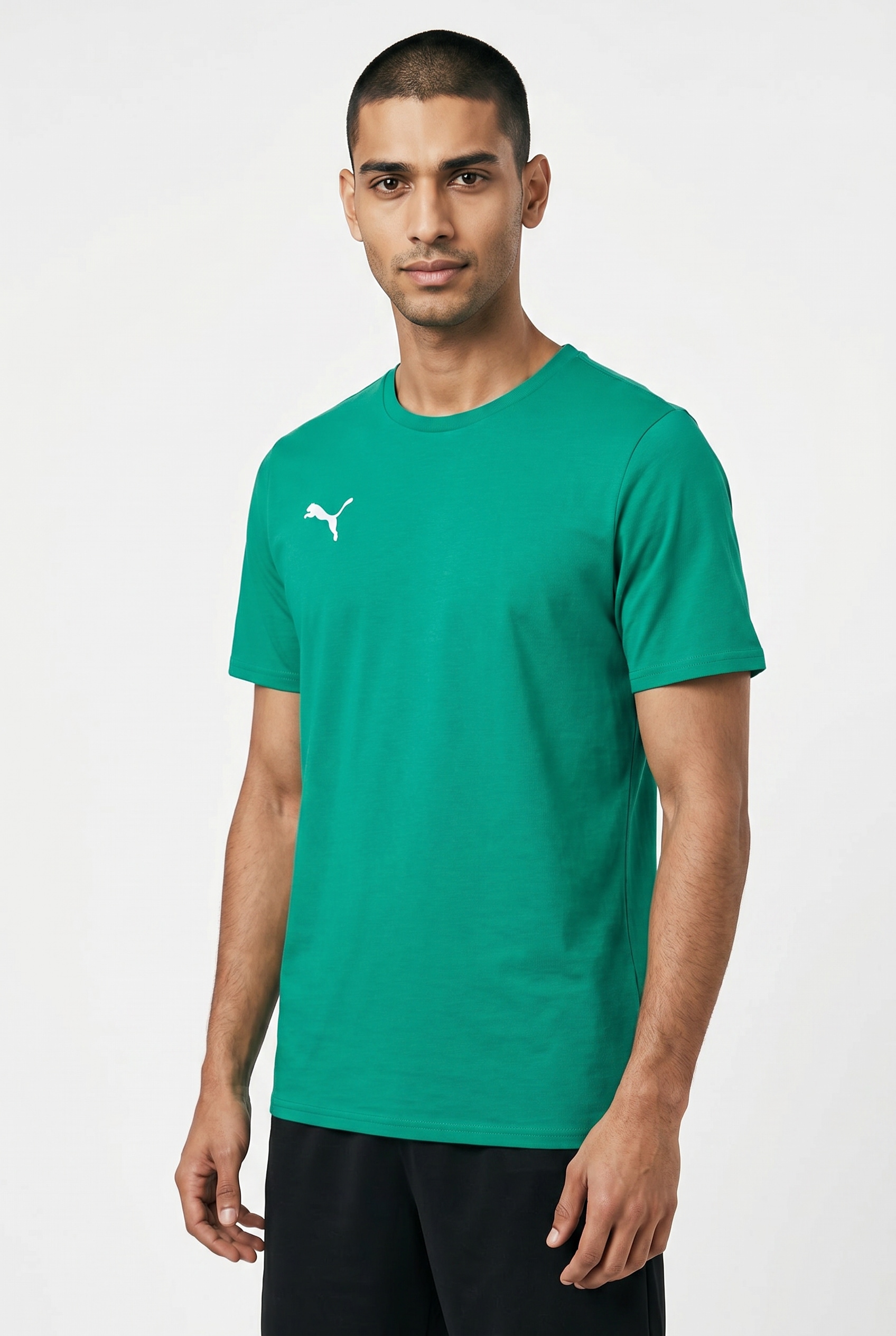 PUMA T-shirt d'entraînement »TEAMGOAL CASUALS TEE« ourlet droit, manches courtes, pour mode sportive, col rond
