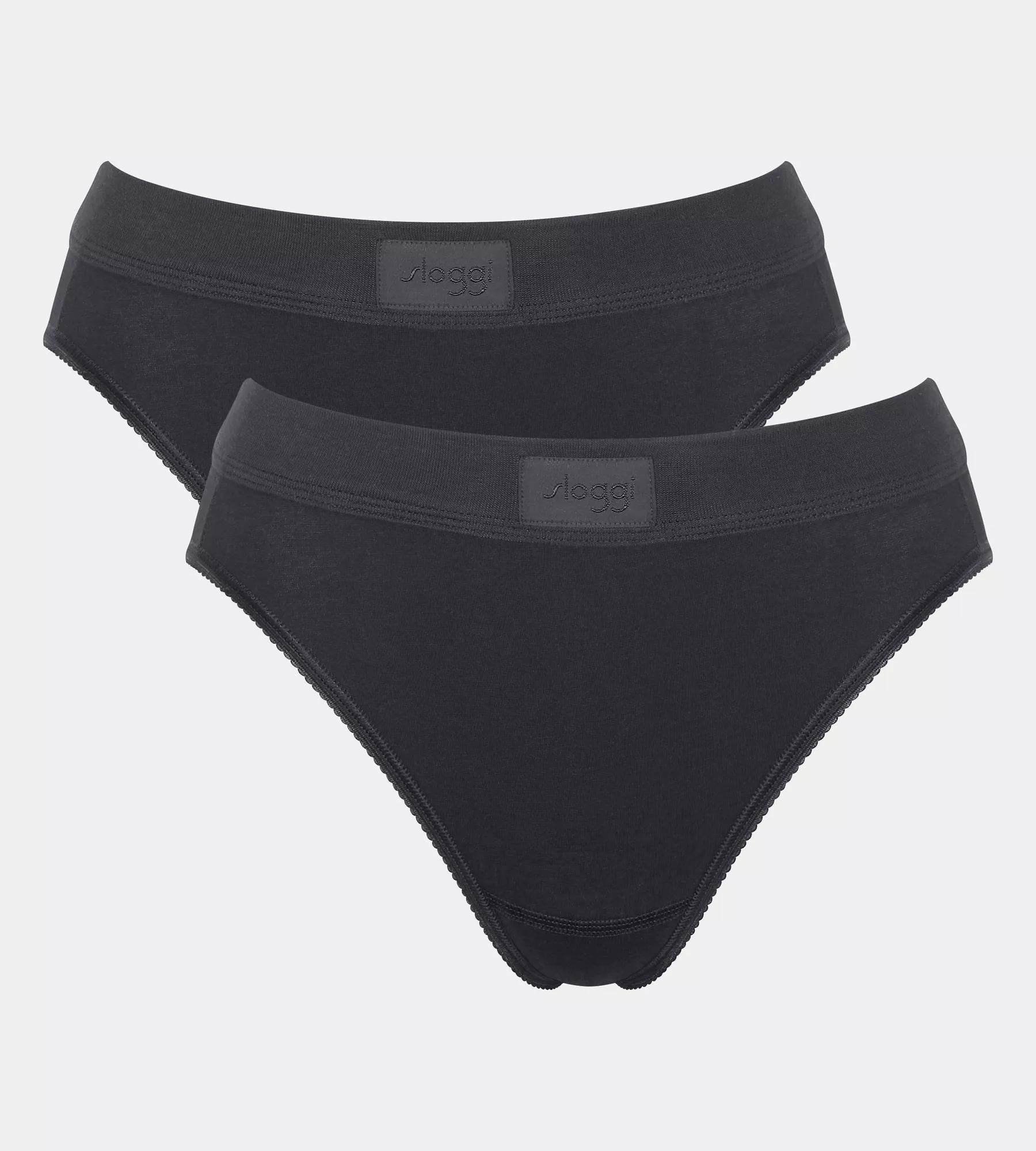 Image of sloggi Tai-Slip "Double Comfort T" 2er Pack, elastischer nahtloser Bund, hoher Beinausschnitt