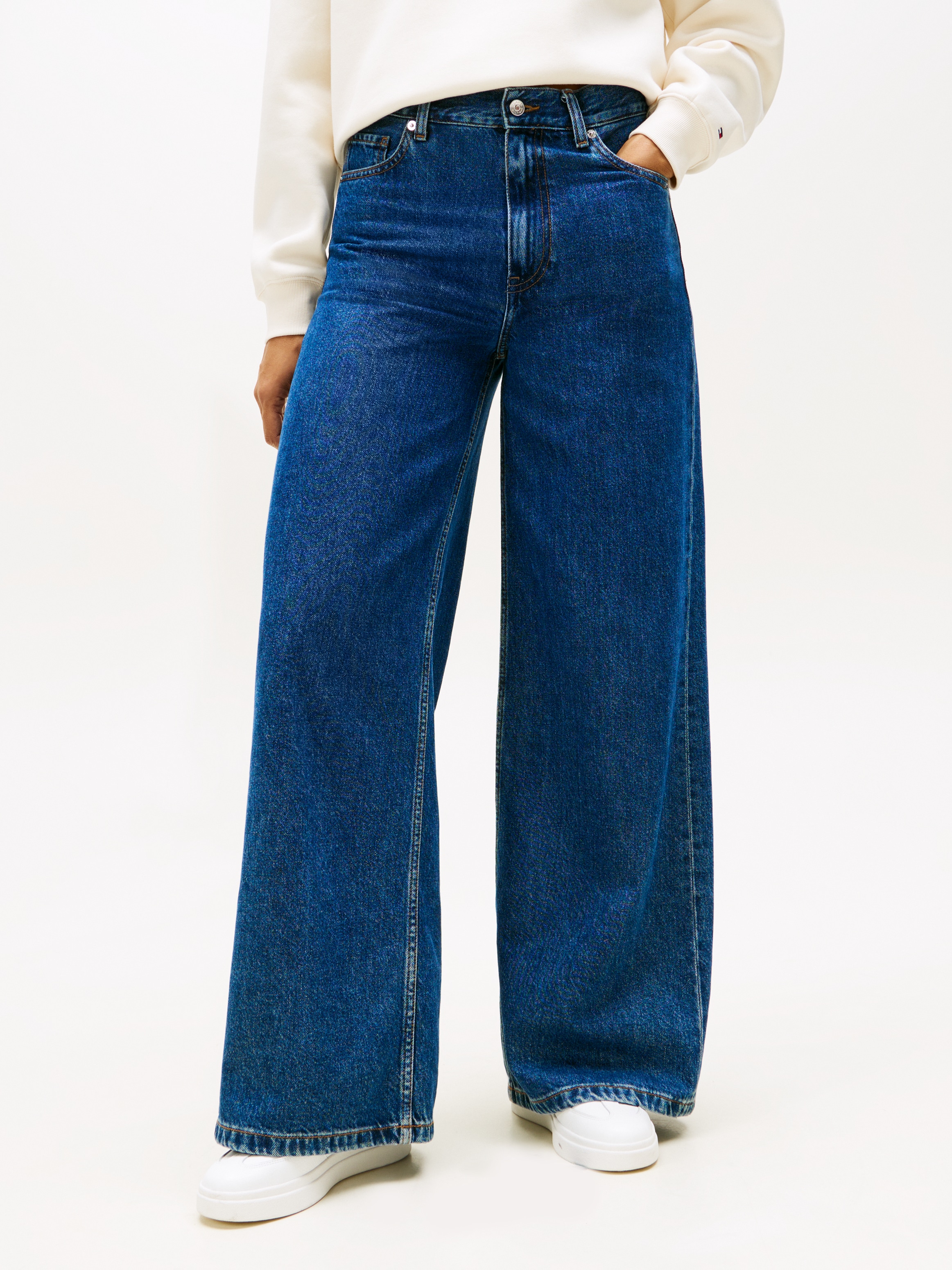 Image of Tommy Hilfiger High-waist-Jeans "DNM 70s WIDE LEG HW"