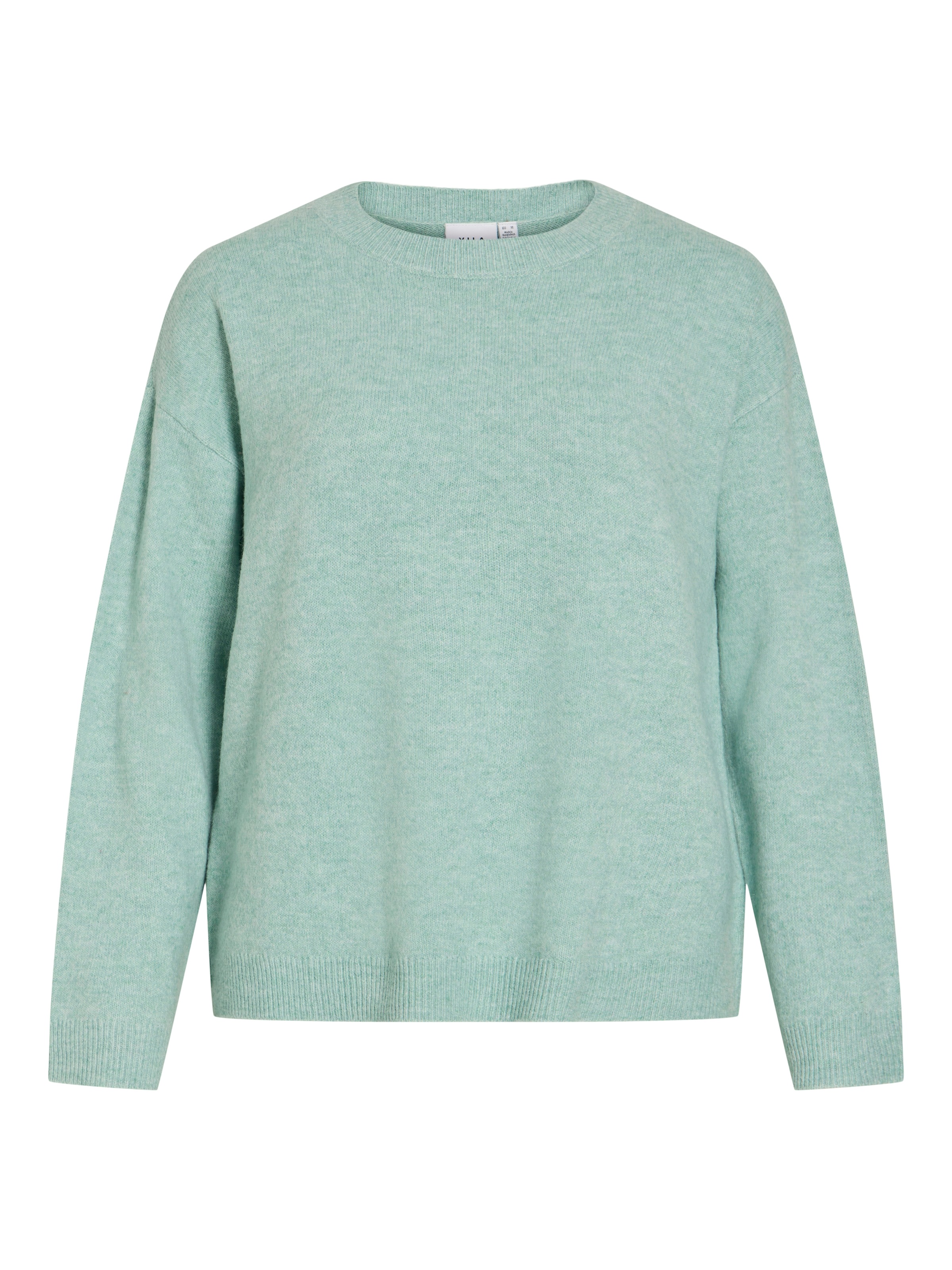 Vila Pull en tricot »VILIGA L/S O-NECK KNIT TOP - NOOS« mélange de matières, coupe décontractée