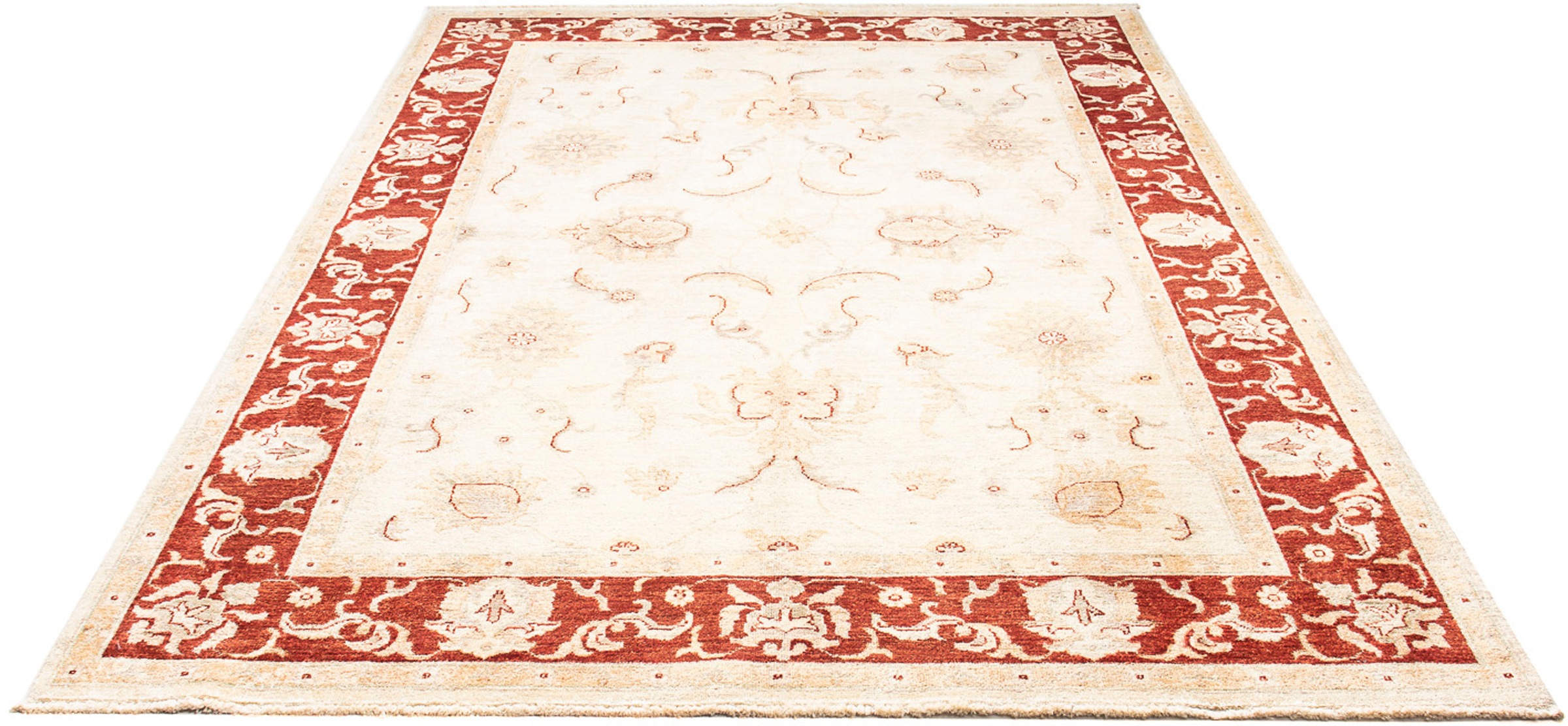 Image of morgenland Orientteppich »Ziegler - 227 x 167 cm - beige«, rechteckig, 6 mm Höhe, Wohnzimmer, Handgeknüpft, Einzelstück mit Zertifikat bei Ackermann Versand Schweiz