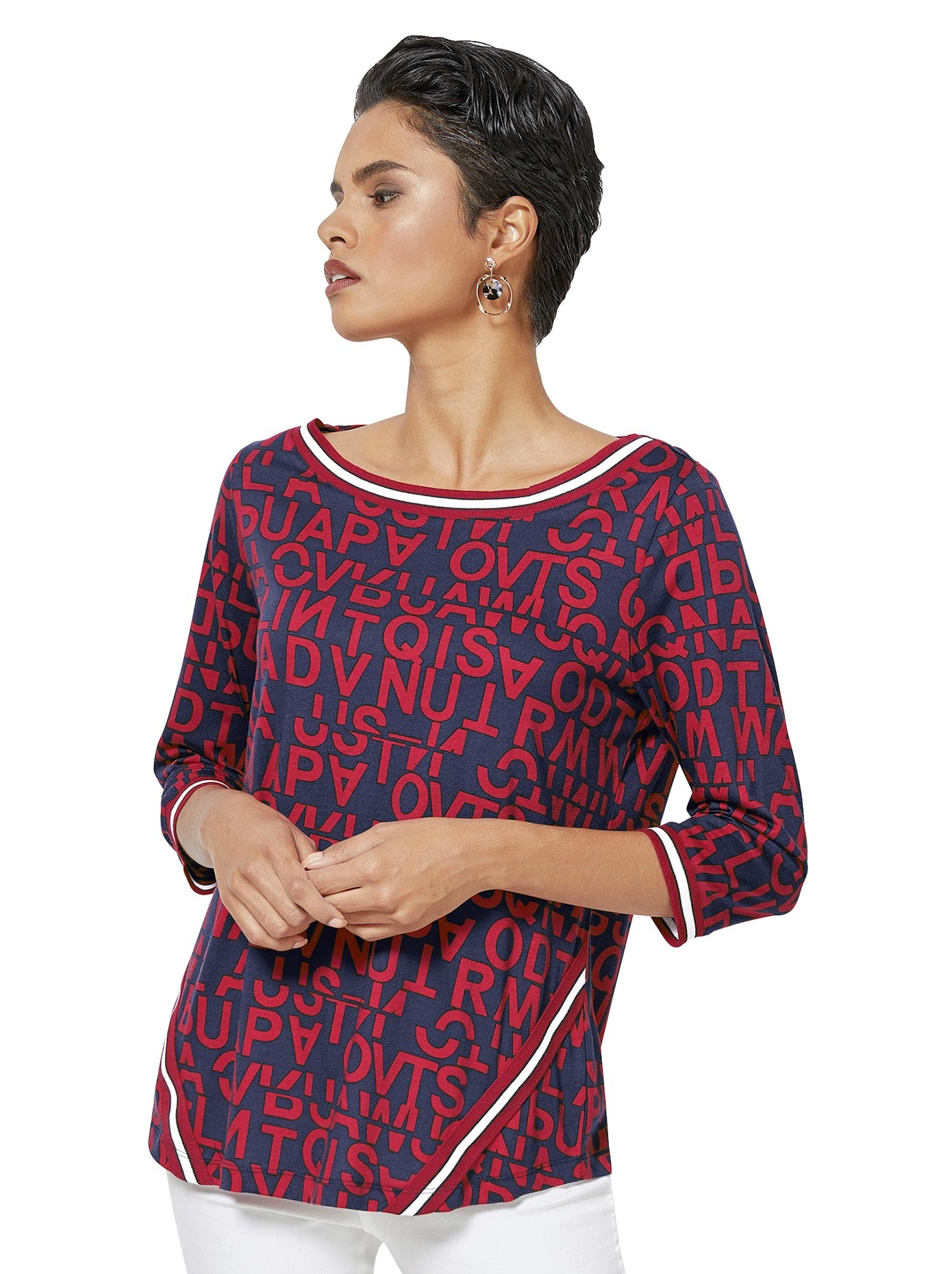 Shirt mit angesagtem Buchstaben-Druck