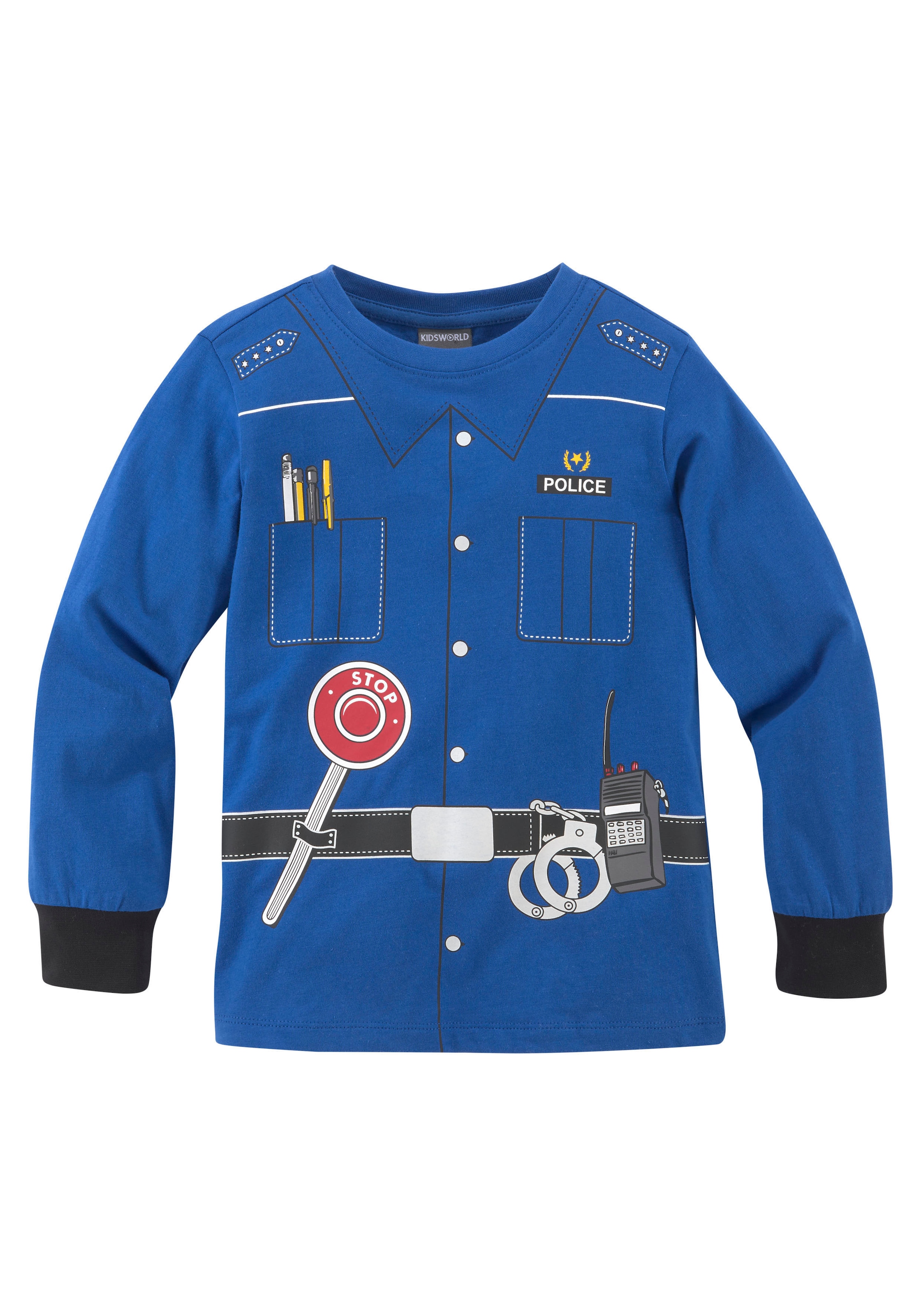 ✌ KIDSWORLD Langarmshirt »POLIZEI«, Uniform-Druck en ligne Acheter